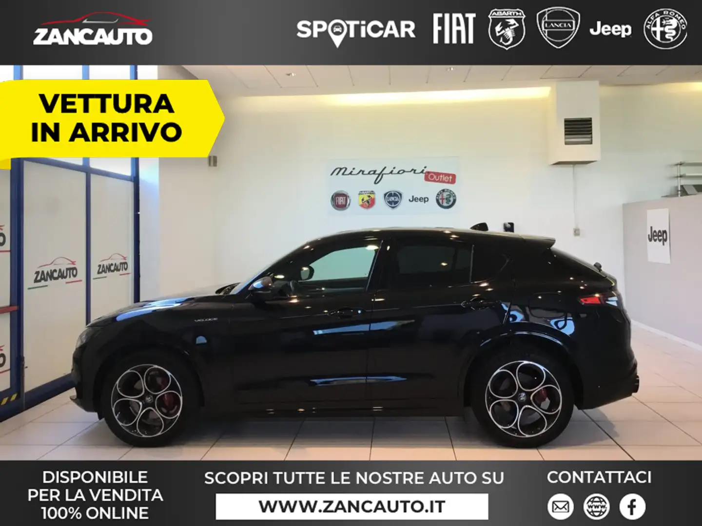 Alfa Romeo Stelvio 2.2 Turbodiesel 210 CV AT8 Q4 Veloce MY24 Nero - 1