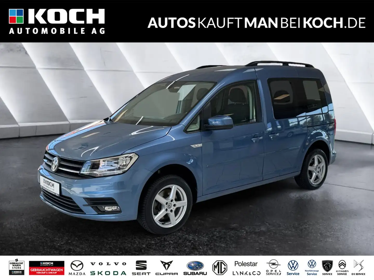 Volkswagen Caddy 1.4 TSI DSG STANDHZ SITZHZ PDC AHK NAVI Bleu - 1