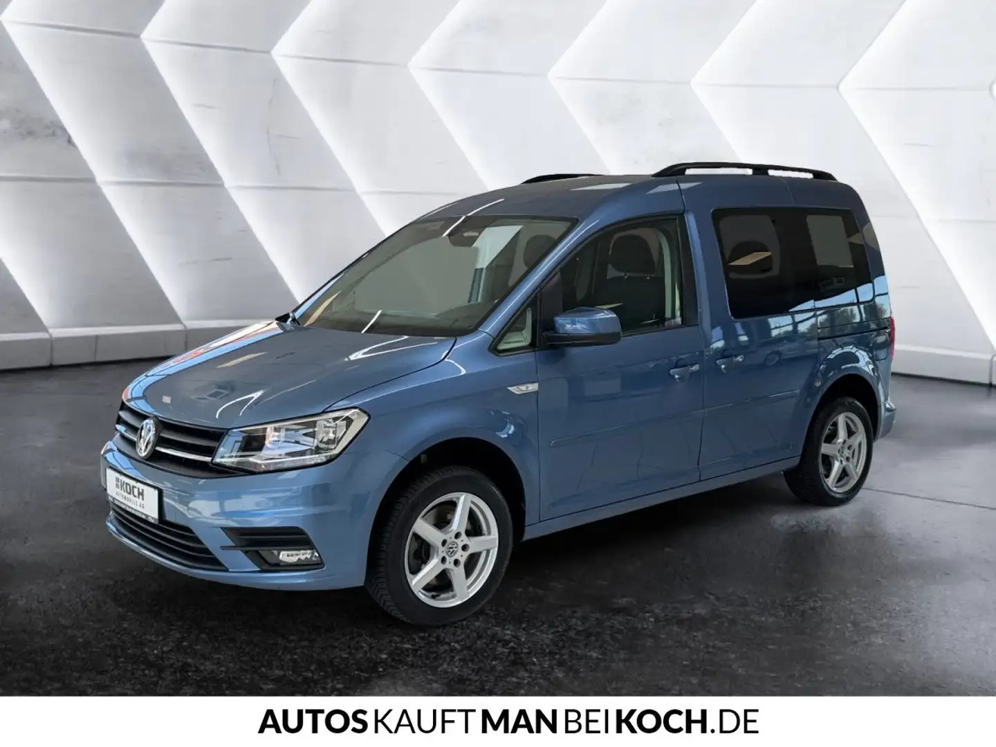 Volkswagen Caddy 1.4 TSI DSG STANDHZ SITZHZ PDC AHK NAVI Bleu - 2