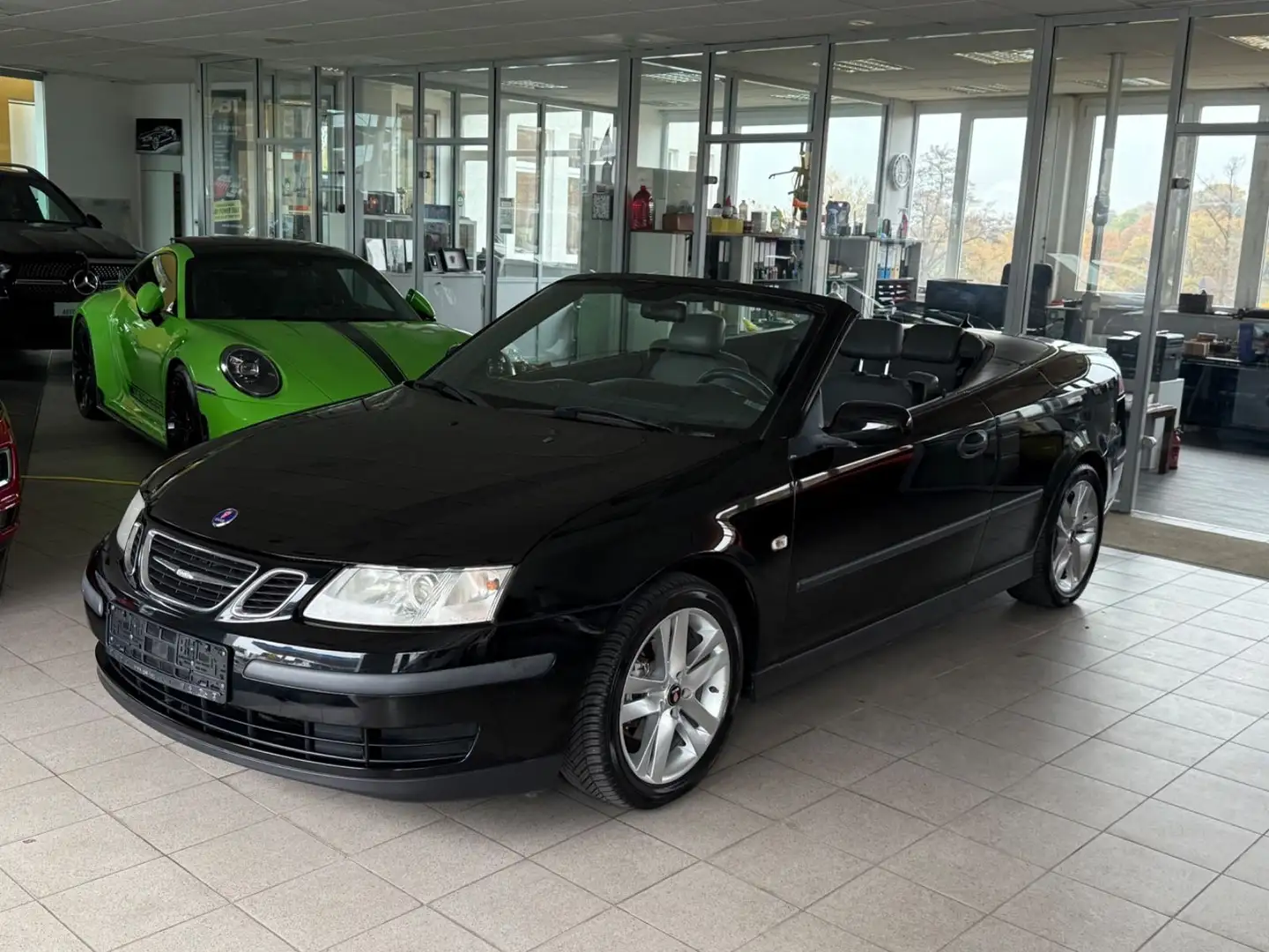 Saab 9-3 Cabriolet 1.8 T Linear Klima SHZ MFL Tempoma Nero - 1