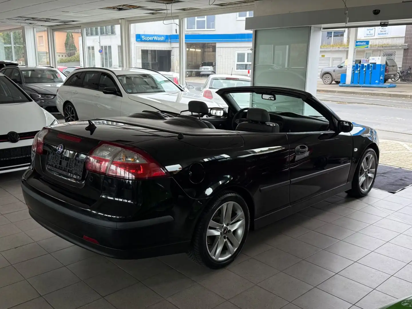 Saab 9-3 Cabriolet 1.8 T Linear Klima SHZ MFL Tempoma Nero - 2
