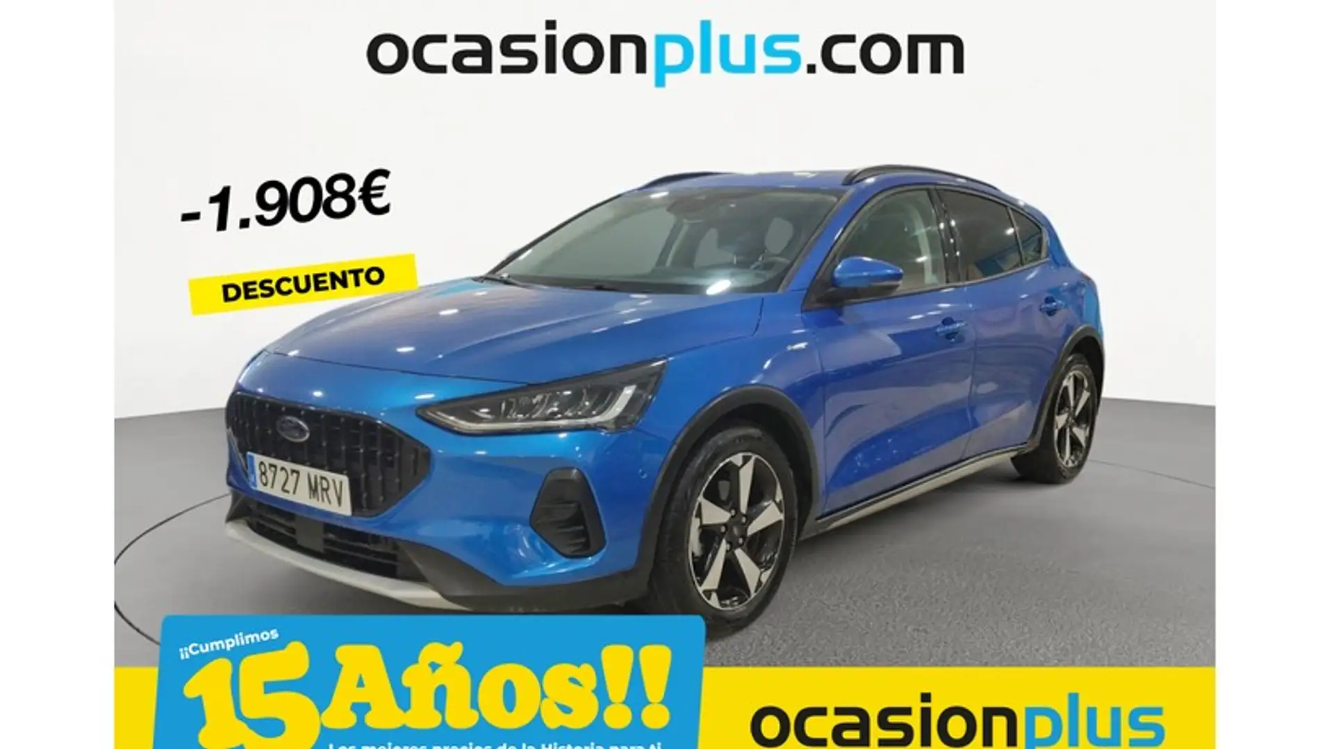 Ford Focus 1.0 Ecoboost MHEV Active 155 Aut. Bleu - 1