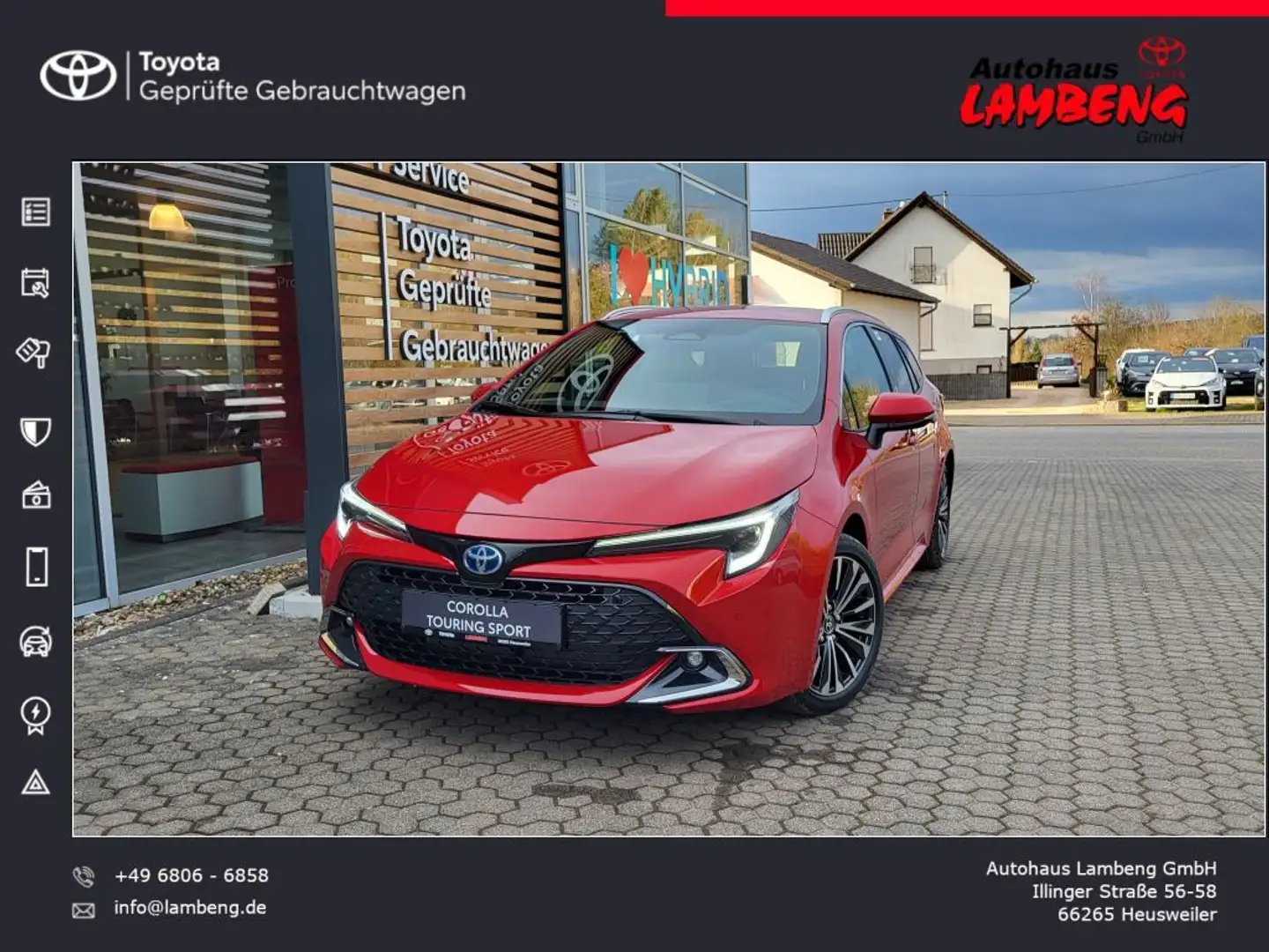 Toyota Corolla 1.8 Hybrid Touring Sports Team Deutschland Rot - 1