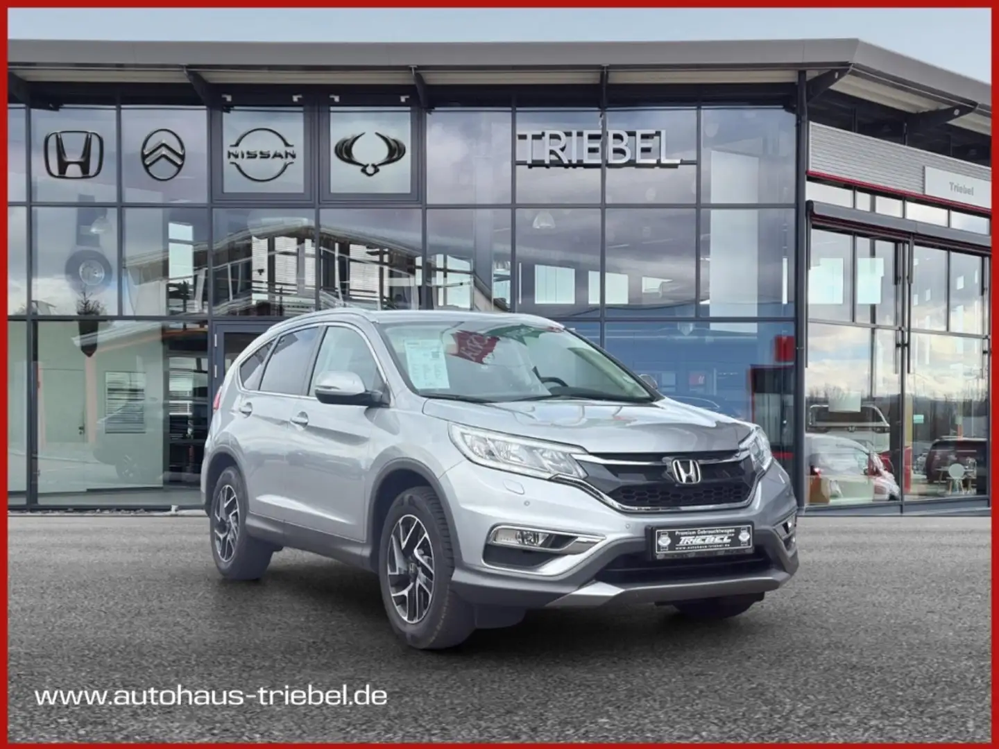 Honda CR-V Elegance 2.0 i-VTEC 4WD °AHK°Navi°SHZ°RFK° Silber - 1
