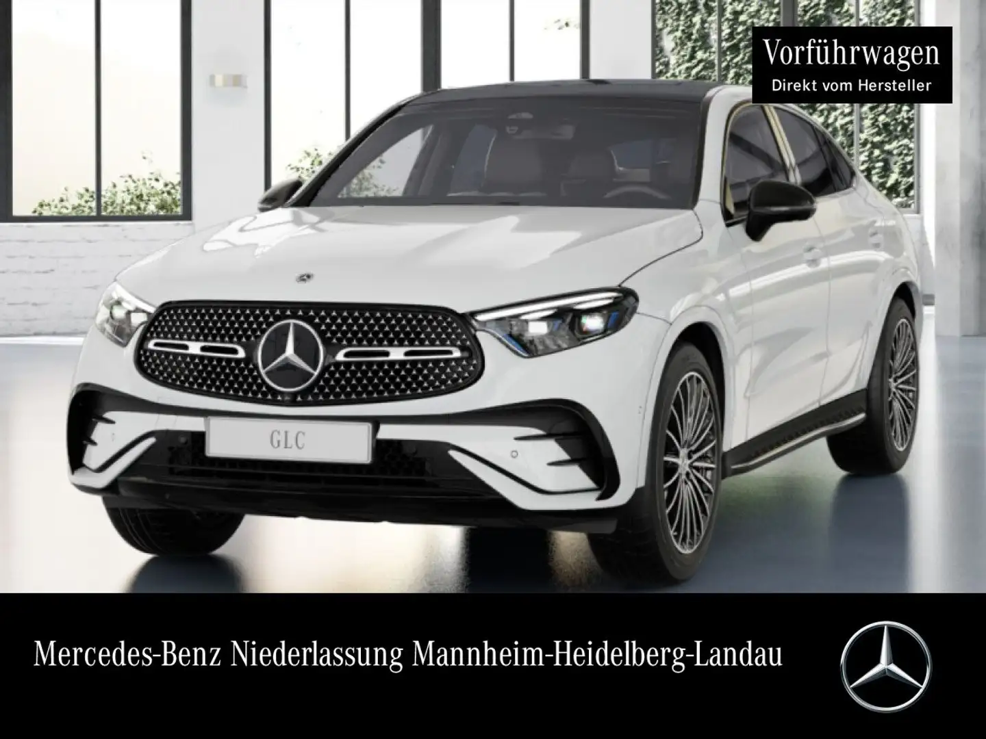 Mercedes-Benz GLC 220 d 4M AMG+NIGHT+PANO+360+AHK+BURMESTER+TOTW Weiß - 1