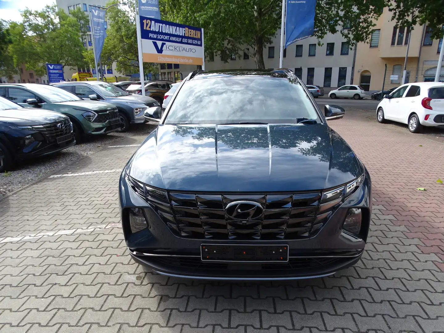 Hyundai TUCSON 1.6 TGDI Prime Hybrid 4WD Autom-Pano. AHK Bleu - 2