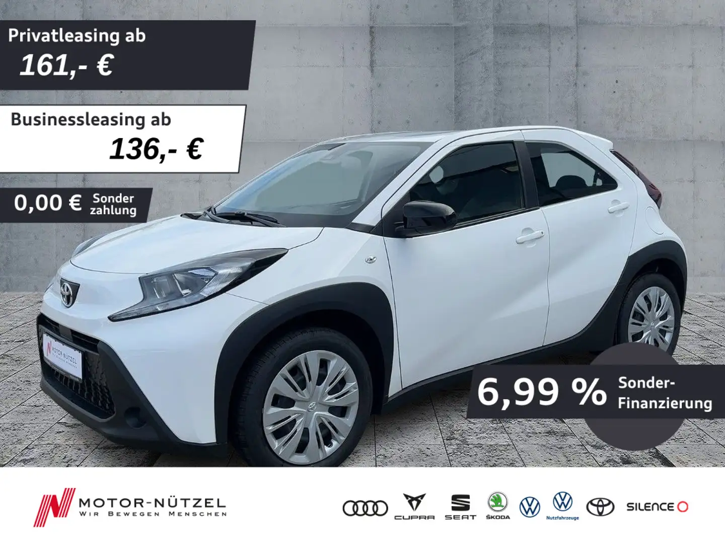 Toyota Aygo X 1.0VVT-i BUSINESS EDITION ACC+APP+SHZ+RFK Blanco - 1