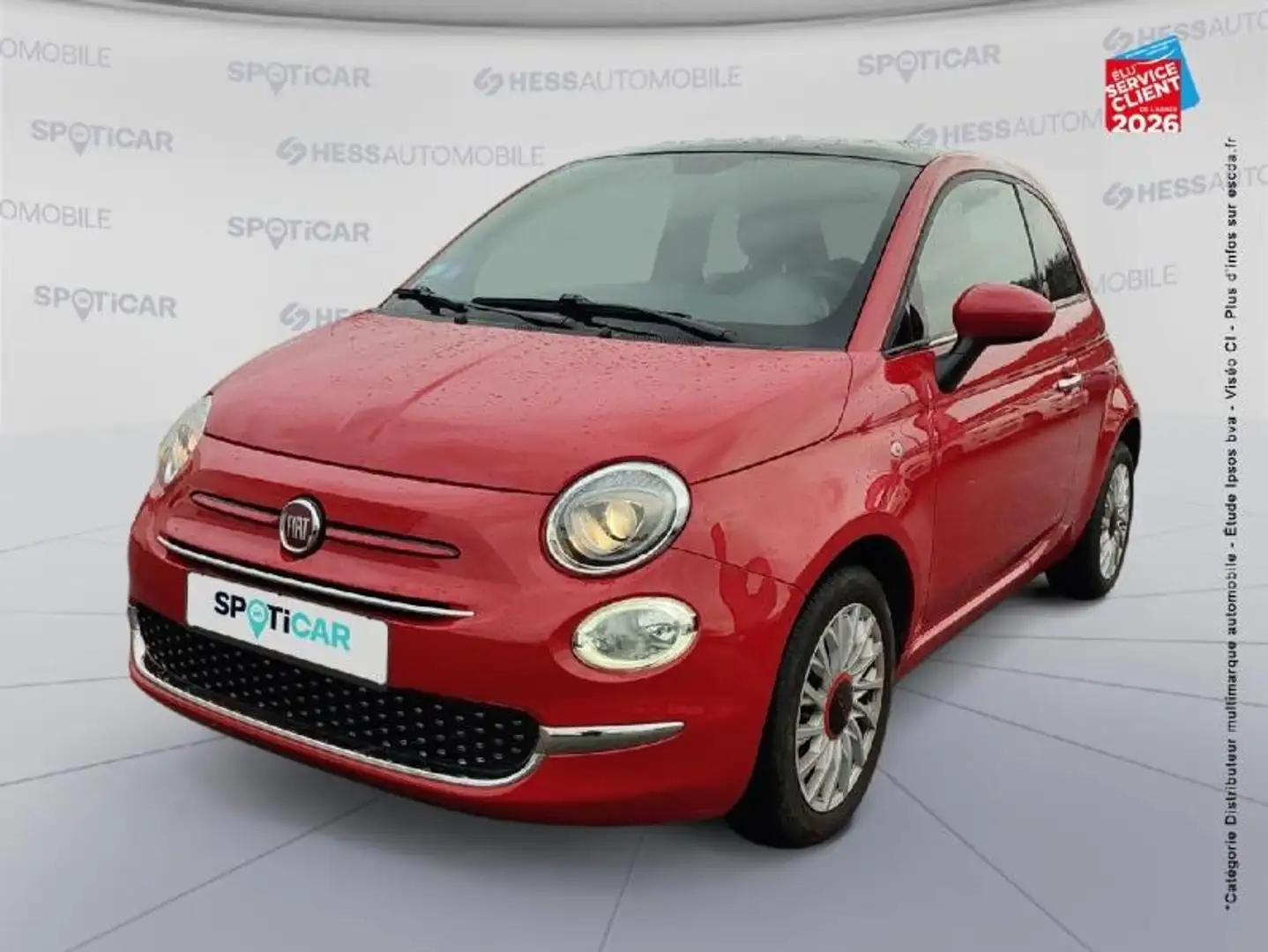 Fiat 500 1.0 70ch BSG S\u0026S (RED) Rouge - 1
