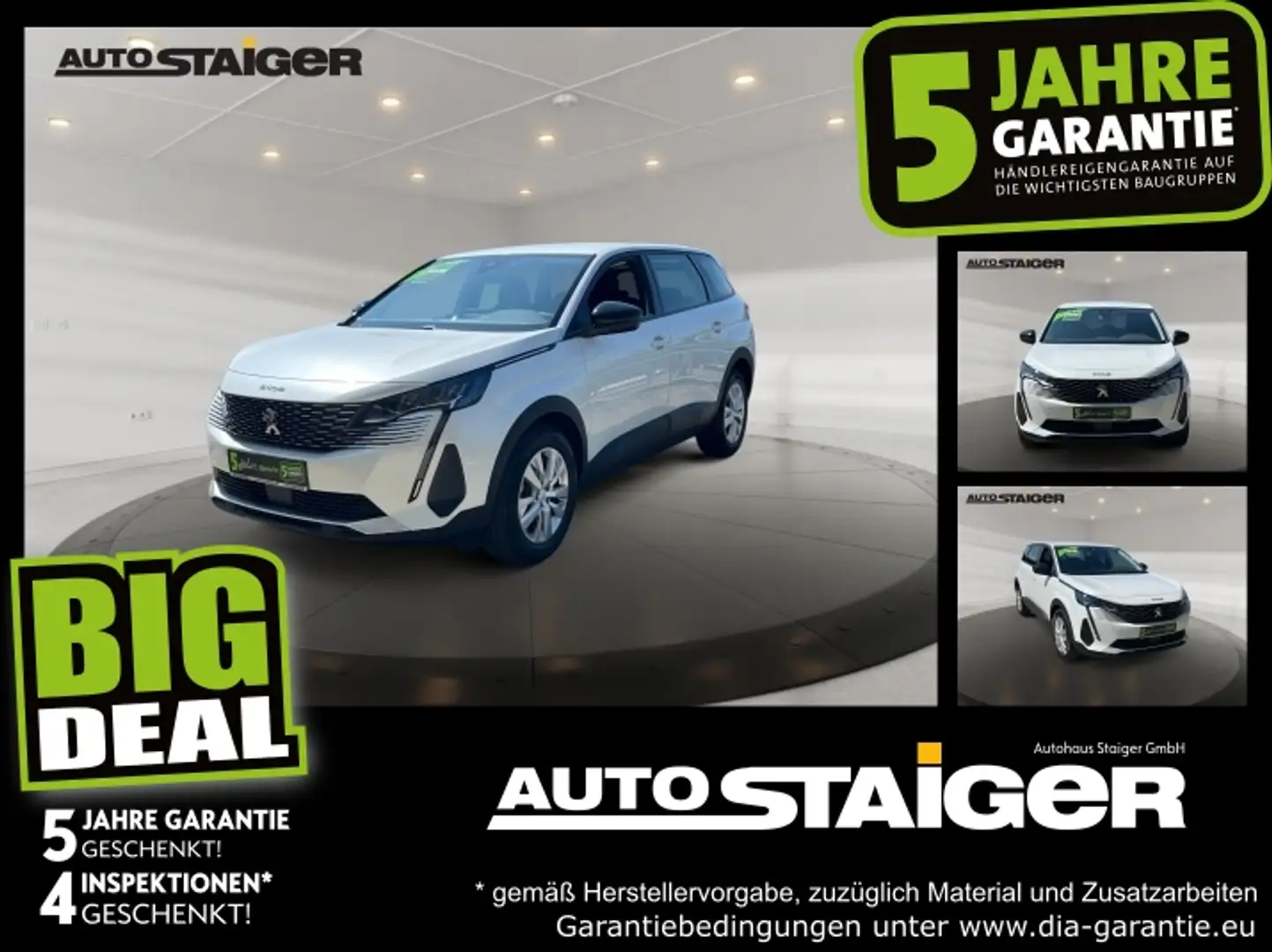 Peugeot 5008 Active Pack Automatik Sitzheizung, 7-Sitzer, Weiß - 1