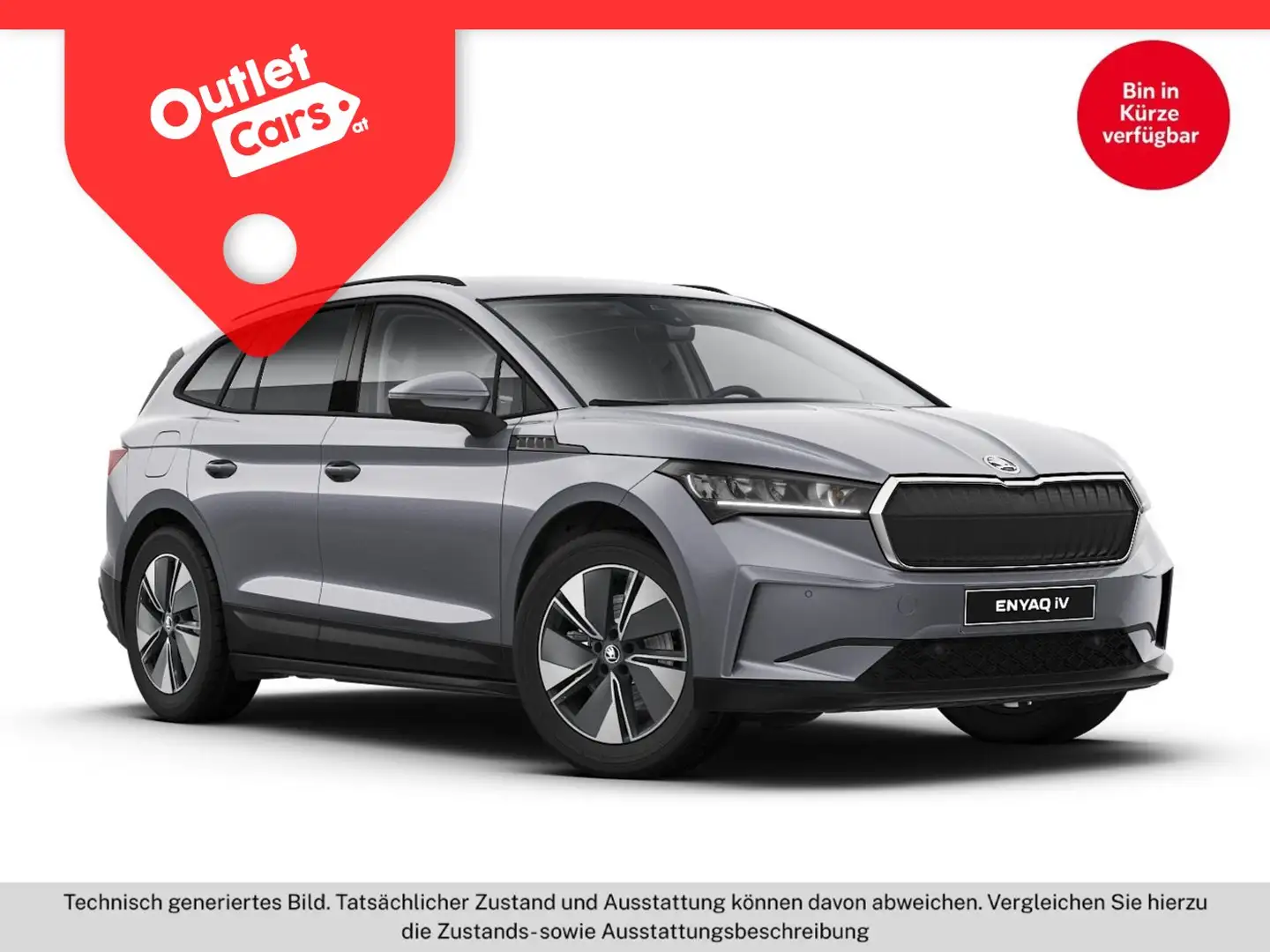Skoda Enyaq iV 60 Loft ASSIST+LED+LEDER+NAVI+RFK+LM Grau - 1