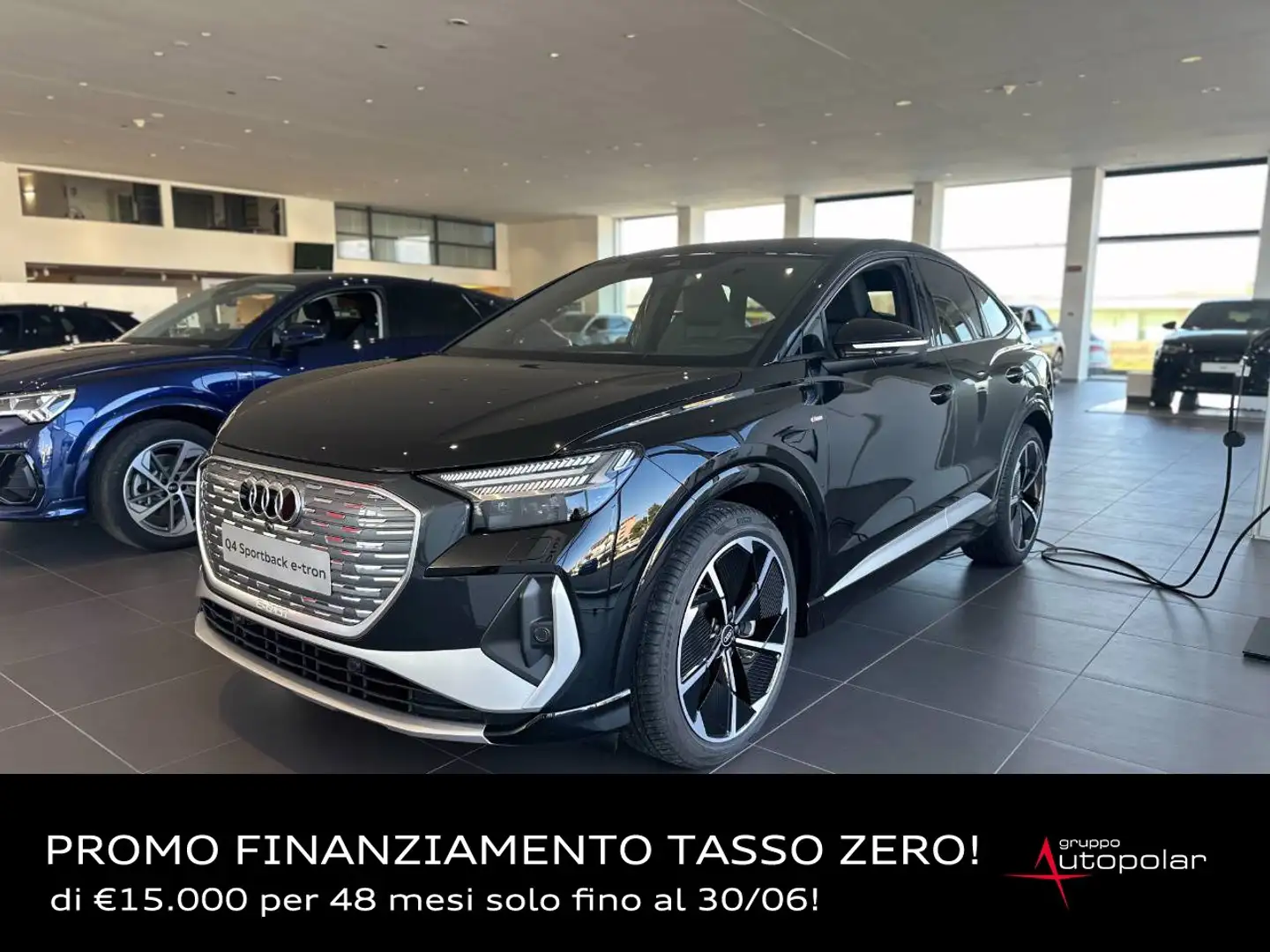 Audi Q4 e-tron 55 QUATTRO S-LINE Nero - 1