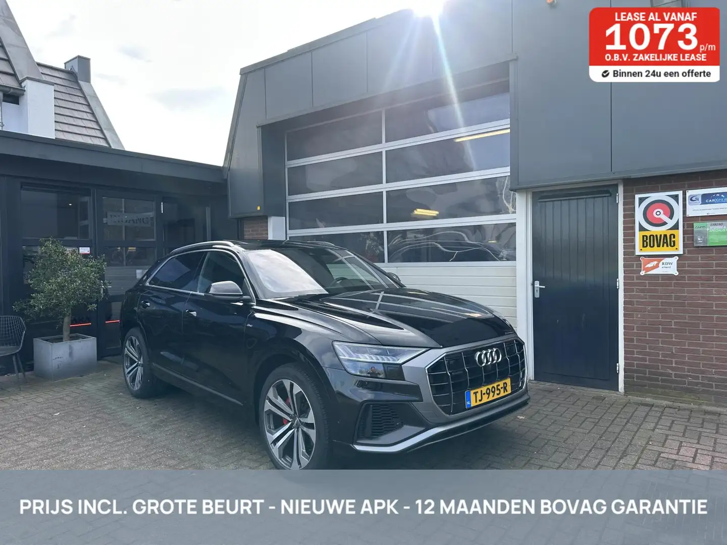 Audi Q8 50 3.0 TDI QUATTRO S-LINE NL AUTO/3500KG TH *ALL-I Zwart - 1