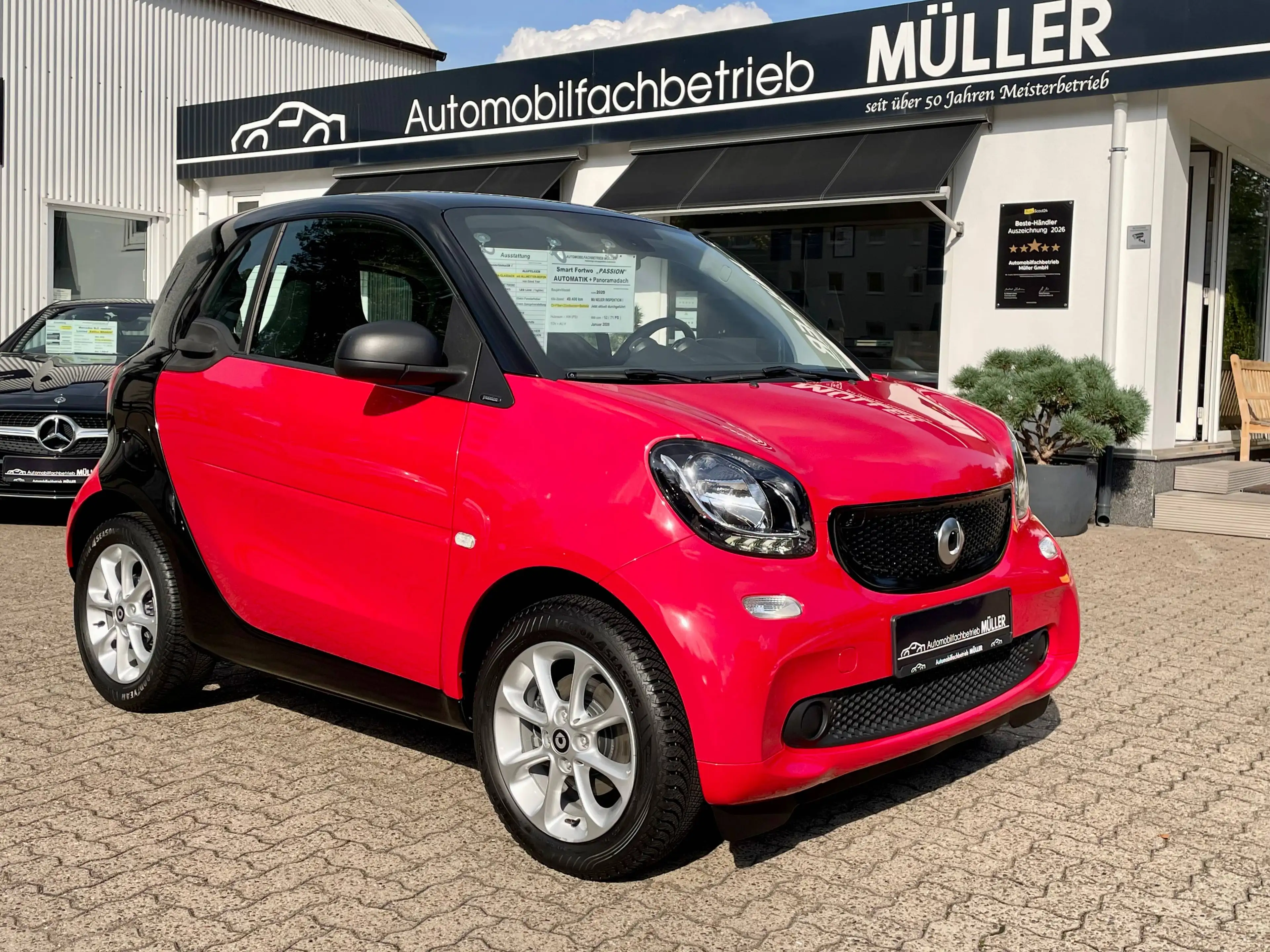 smart forTwo smart fortwo"Passion"AUTOMATIK(Twinamic)+Panoramaglasdach+KLIMATRONIC+Sitzhzg+Tempomat