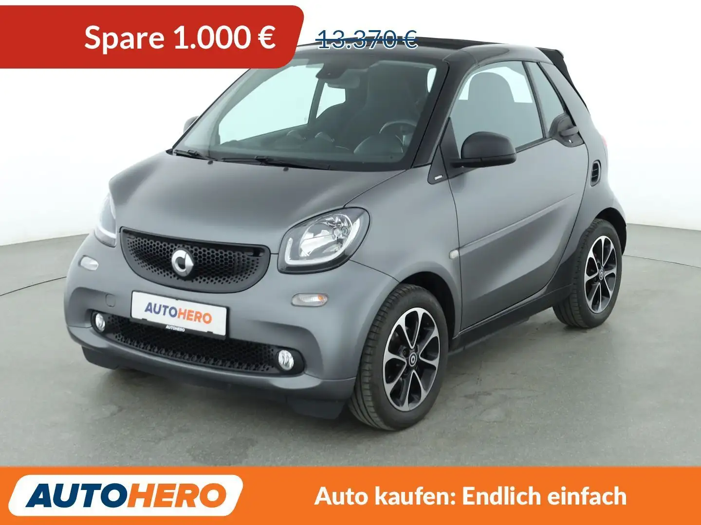 smart forTwo 0.9 Turbo Basis passion Aut.*TEMPO*SHZ*KLIMA* Grau - 1