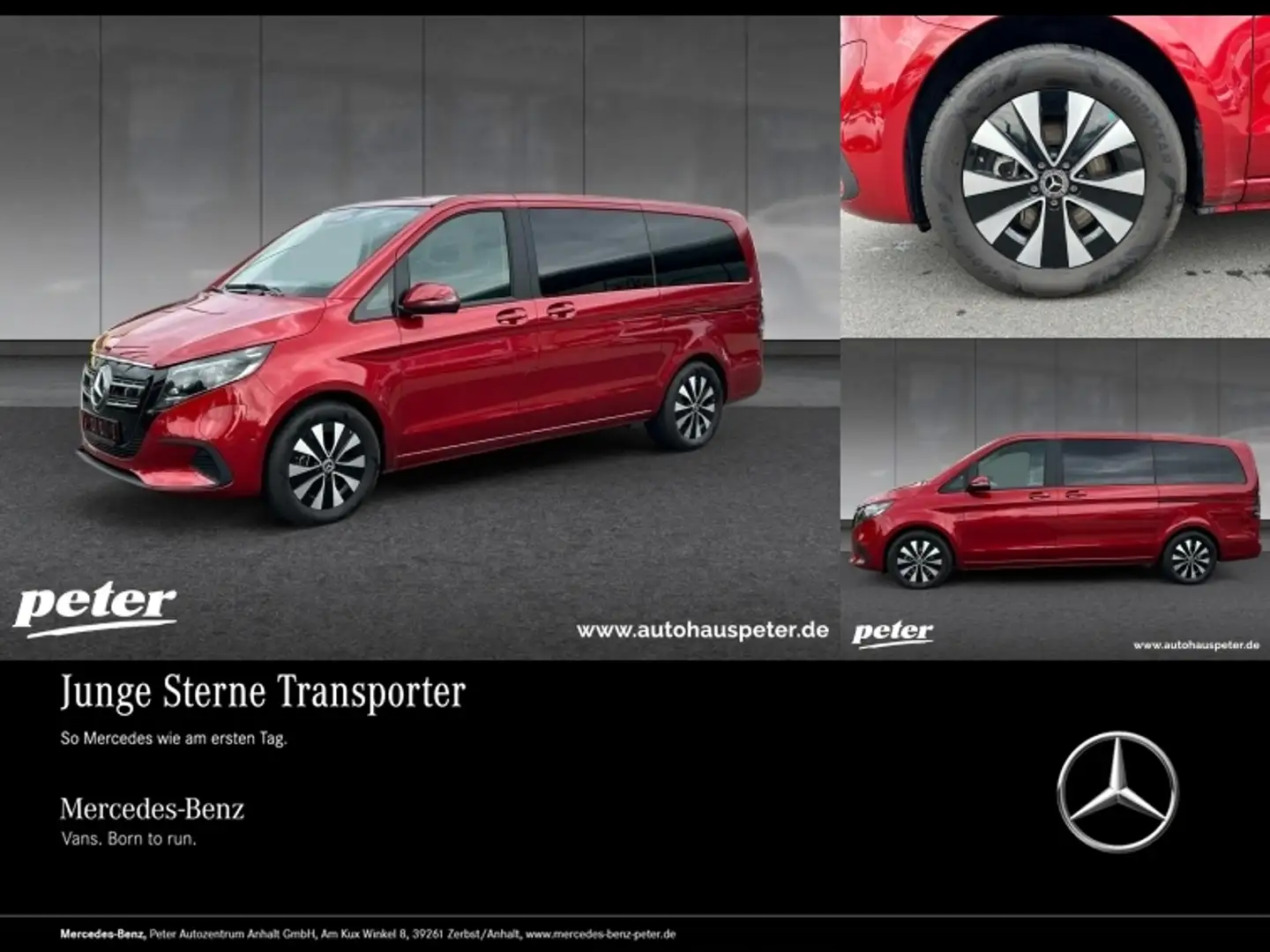 Mercedes-Benz EQV 300 Lang LED+MBUX+KAMERA Rouge - 1