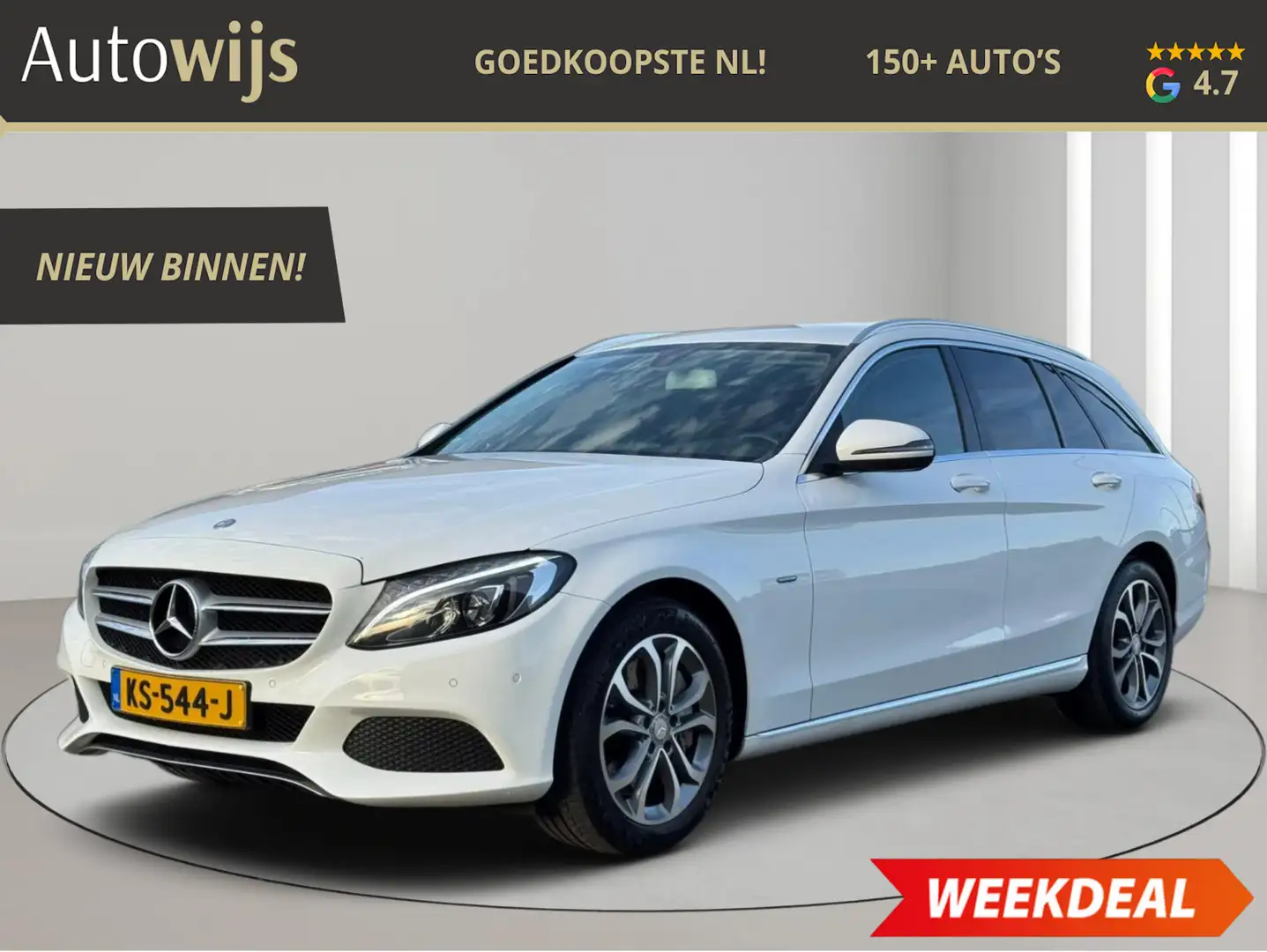 Mercedes-Benz C 350 Estate e Lease Edition|NL AUTO|GOED ONDERHOUDEN|LE Weiß - 1