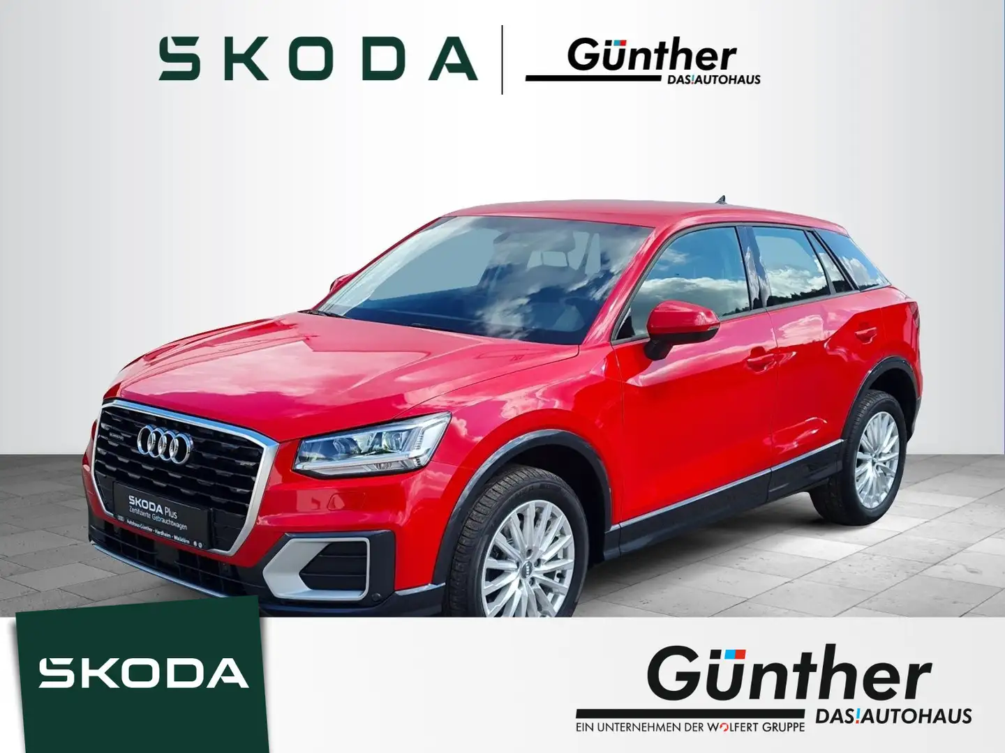 Audi Q2 2.0 35 TDI 110 kW quattro design +AHK+NAVI Rot - 1