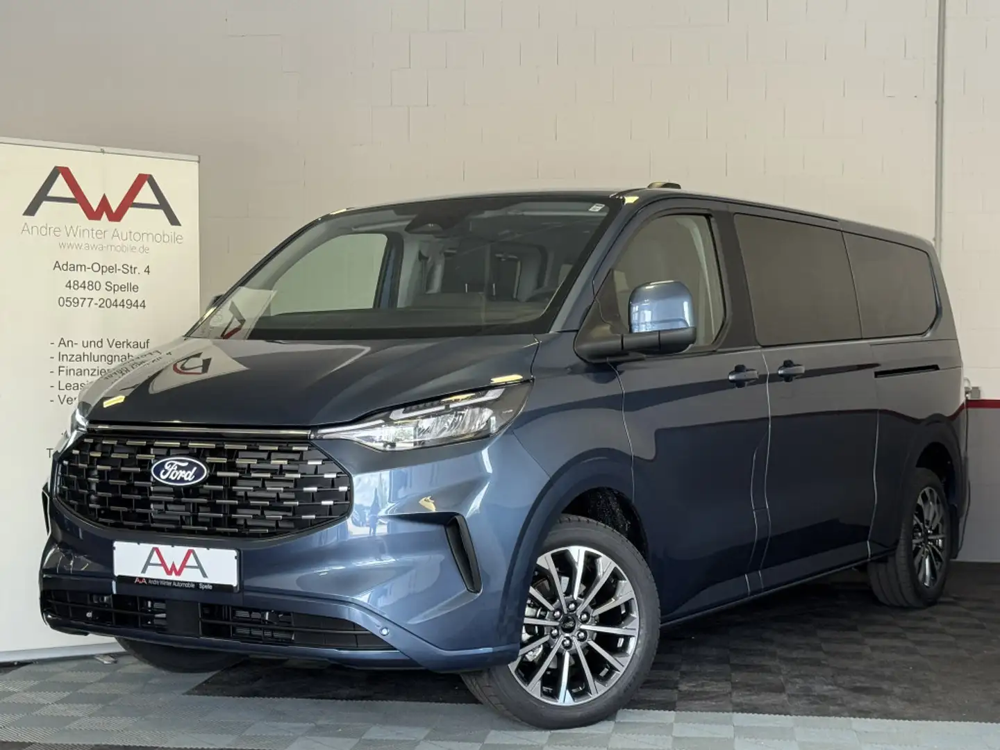 Ford Tourneo Custom L2 Titanium 8-S LED Standhzg ACC Blauw - 1