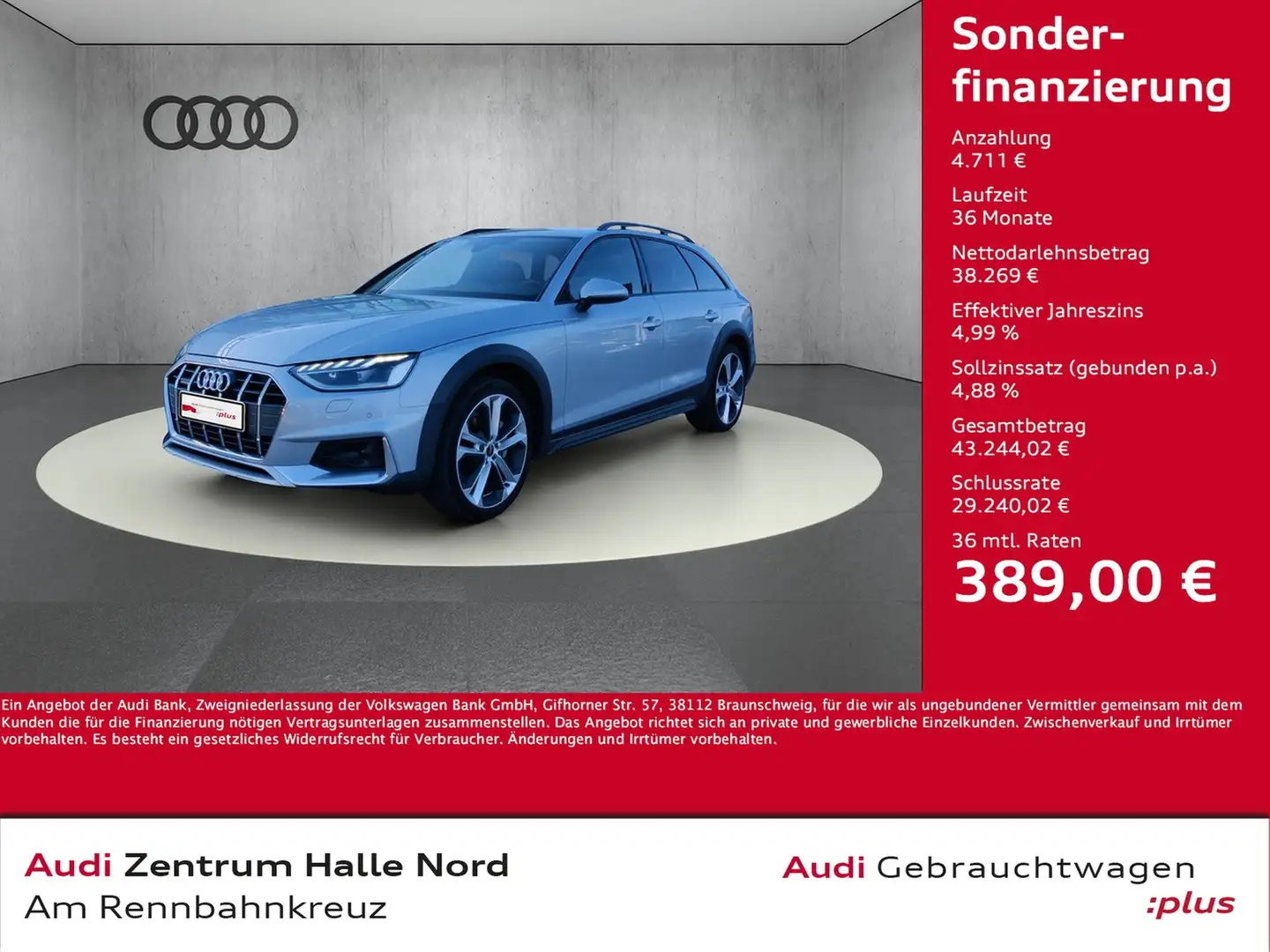 Audi A4 allroad 50 TDI quattro tiptronic Silber - 1