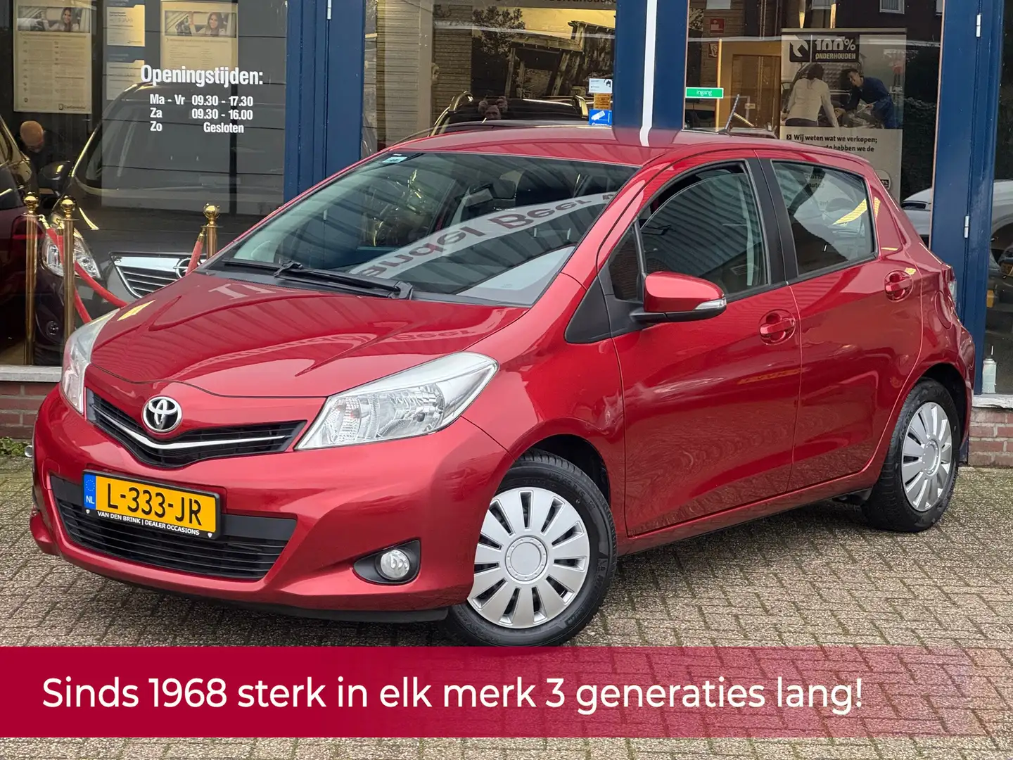 Toyota Yaris 1.0 VVT-i Trend 5 deurs! Airco l MTF stuur l Elek Rood - 1
