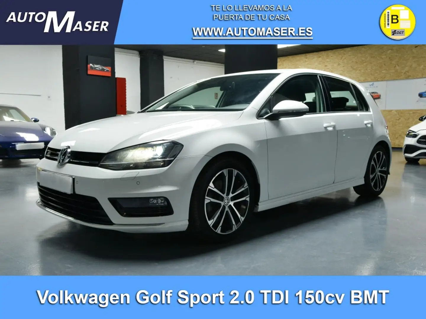 Volkswagen Golf 2.0TDI CR BMT Sport 150 Blanco - 1