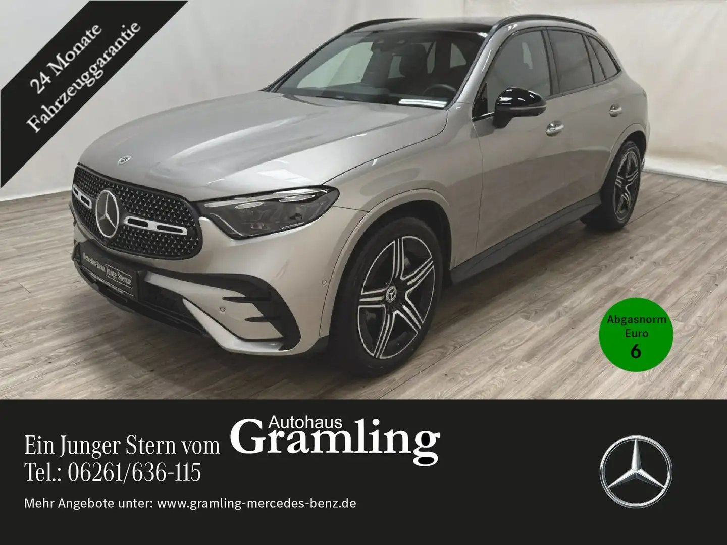 Mercedes-Benz GLC 200 4M AMG Distro*AHK*Pano*HUD*DIGITAL LIGHT Silber - 1