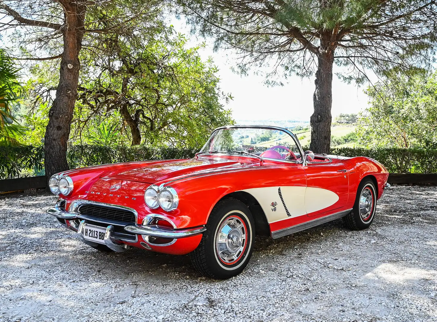 Corvette C1 Cabriolet Červená - 1