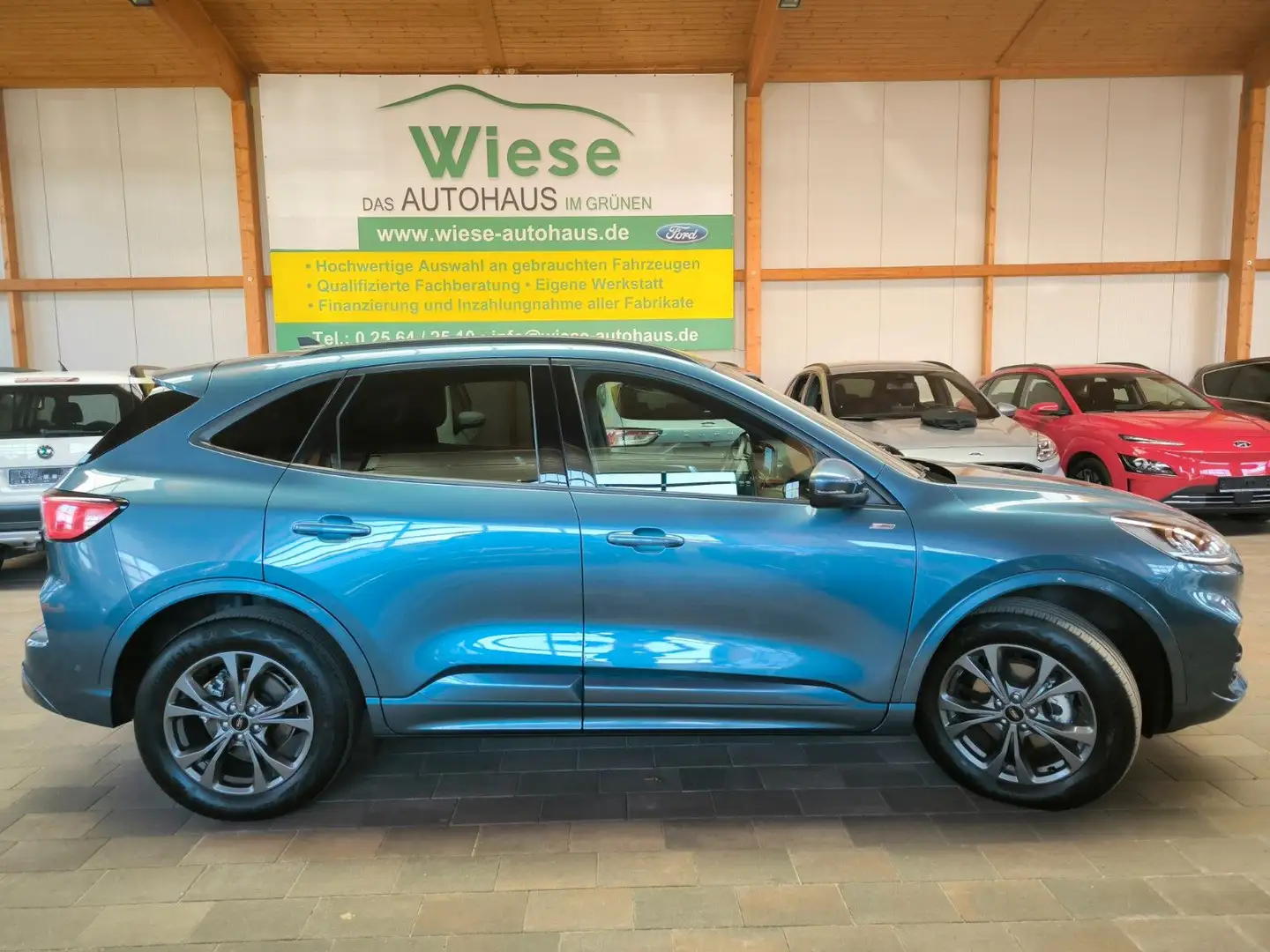 Ford Kuga 2,5 PHEV Hybrid ST-Line X,IACC,HUD,4xSHZ Bleu - 2