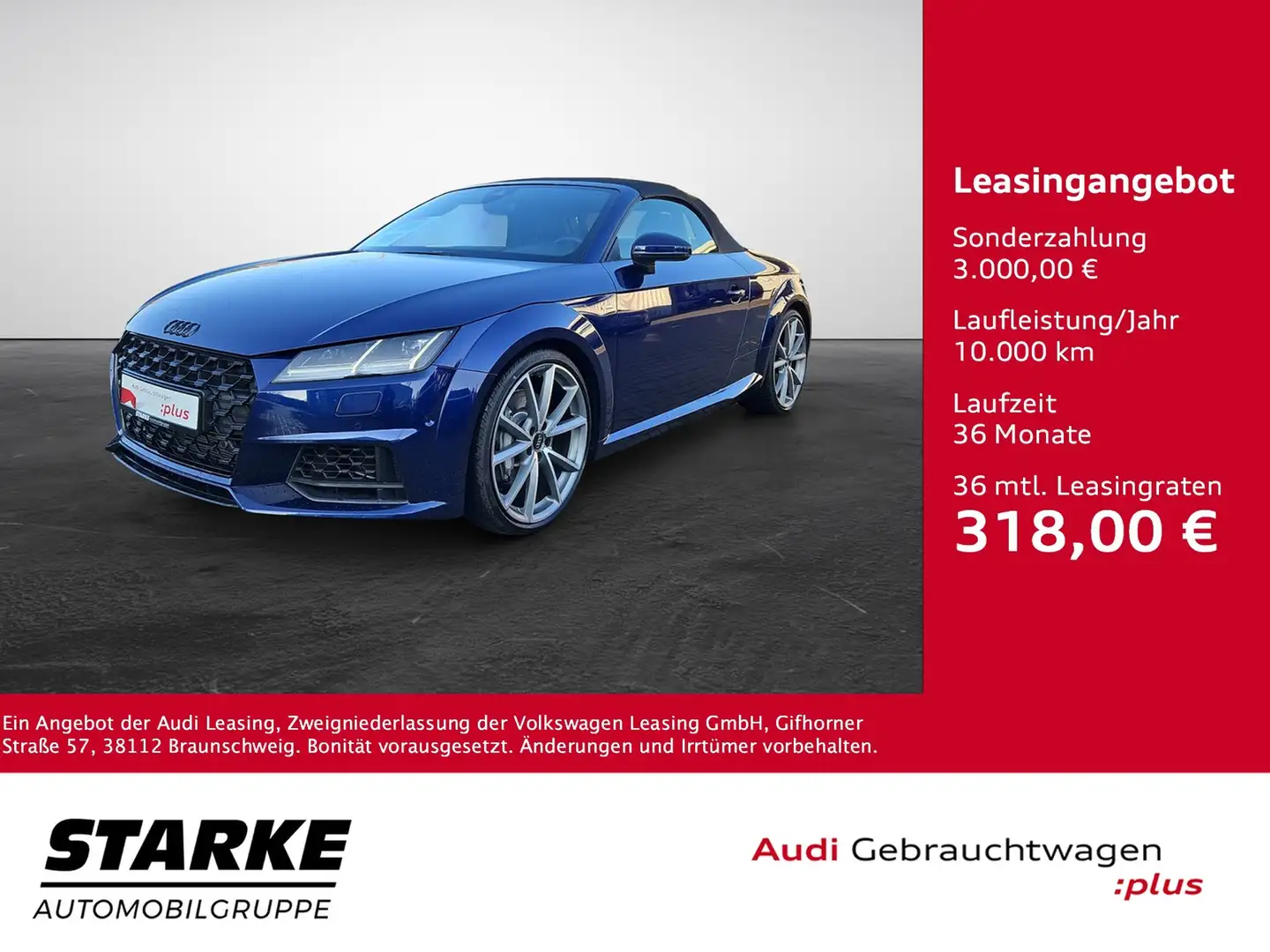 Audi TT Roadster 45 TFSI S tronic S line NaviPlus LED 2... Azul - 1