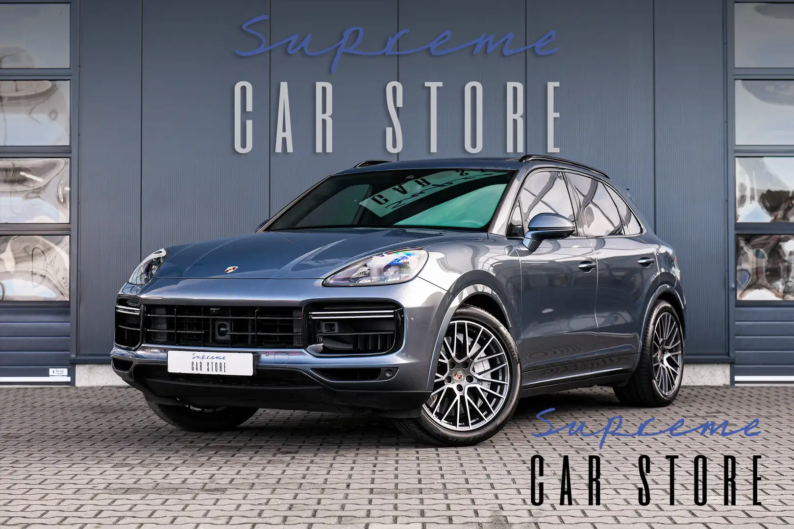 Porsche Cayenne Turbo 4.0 V8 I PSCB I Burmester I Alcantara I VOL! Blau - 1