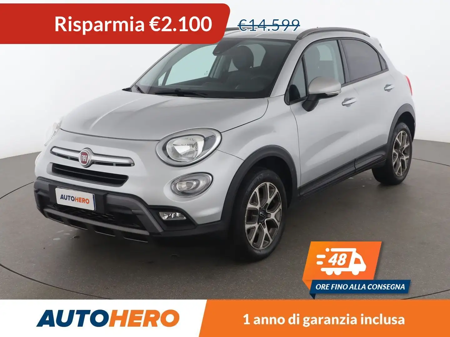 Fiat 500X 2.0 Multijet Cross Argento - 1