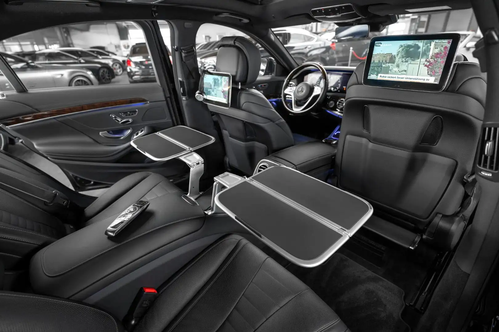 Mercedes-Benz S 560 4M LANG #FIRST-CLASS #TISCHE #FOND-TV Schwarz - 1