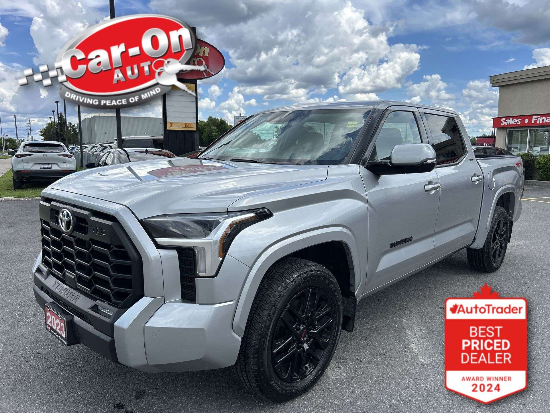 Silver 2023 Toyota Tundra Pickup Truck Four-Wheel Drive Automatic