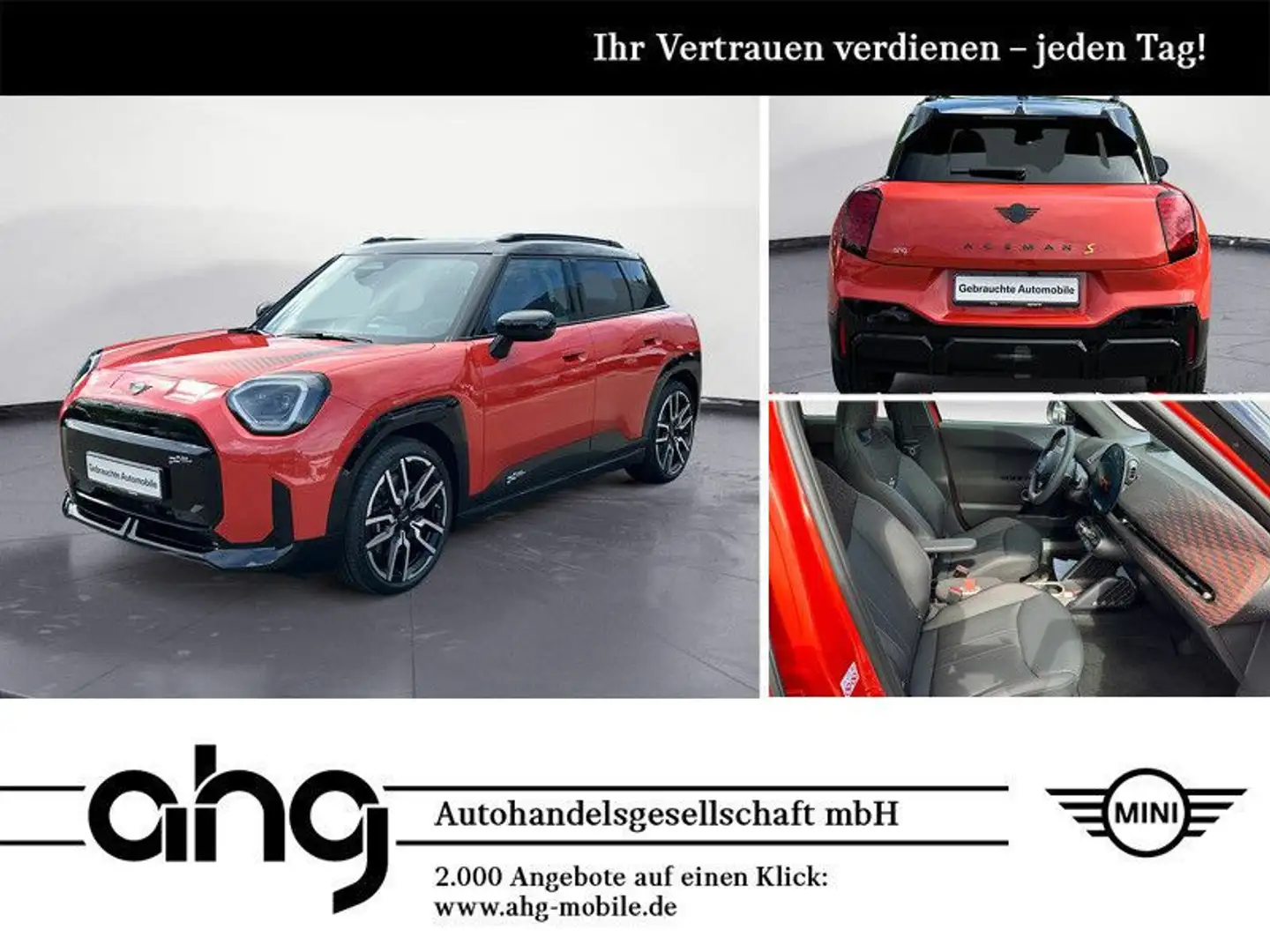 MINI Aceman JCW Trim Panorama Komfortzugang HeadUp Si Червоний - 1