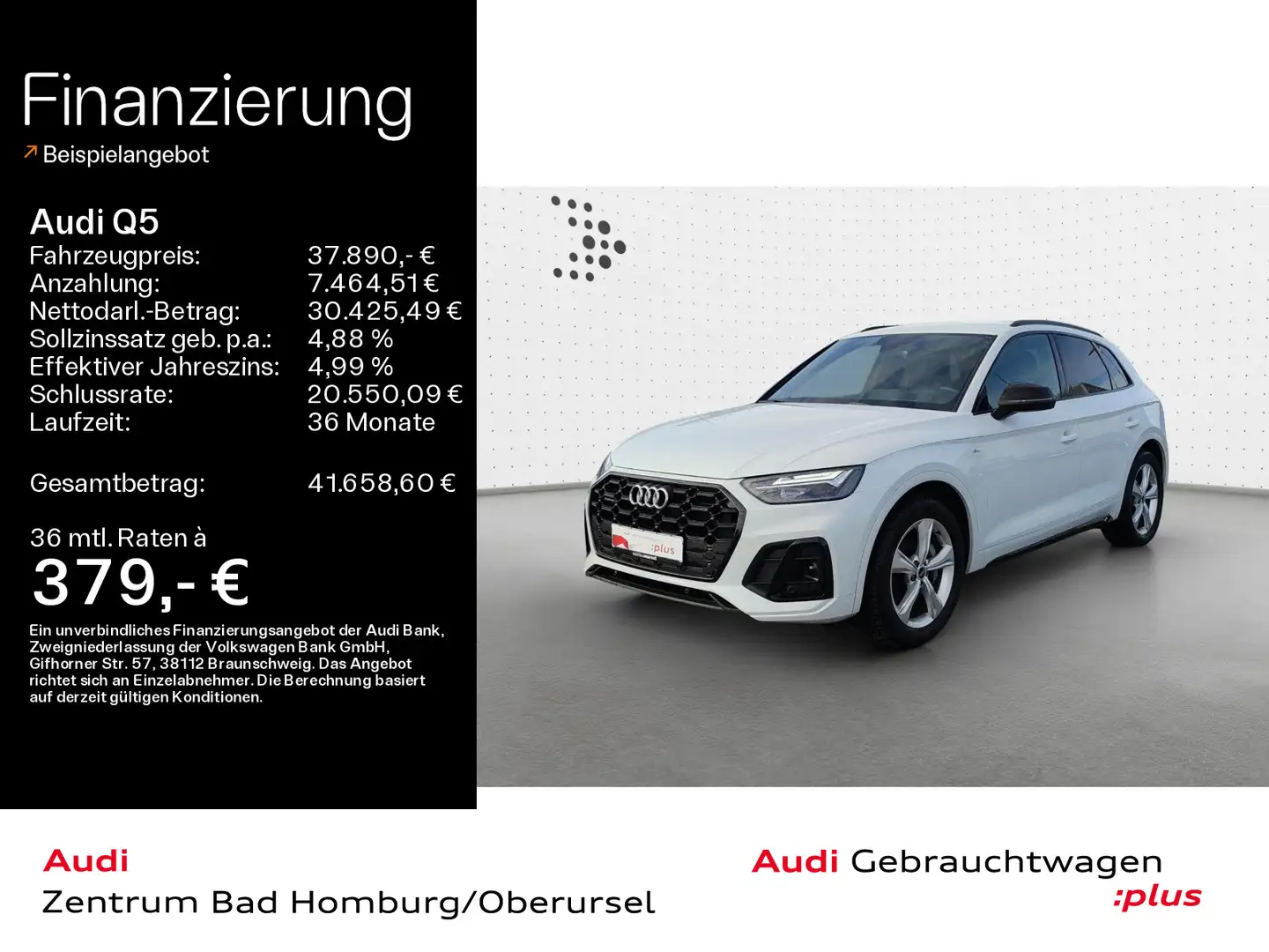Audi Q5 50 TFSI e quattro S line*Navi*LED*Alu*PDC*Vir Weiß - 1