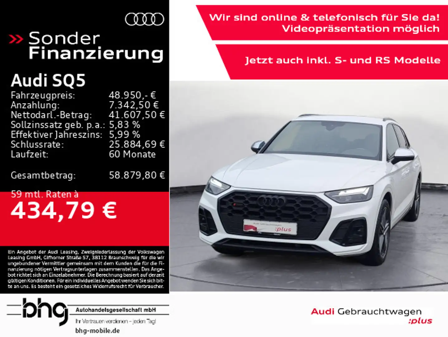 Audi SQ5 TDI quattro tiptronic Optik Navi connect Bus Blanc - 1