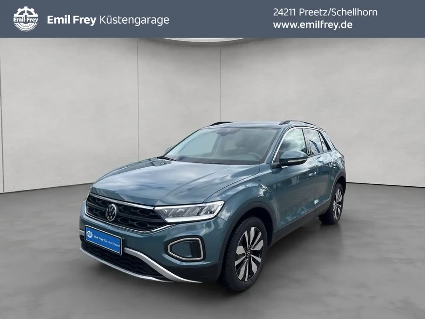 Volkswagen T-Roc 1.0 TSI Move LED SHZ Navi Apple CarPlay Blau - 1
