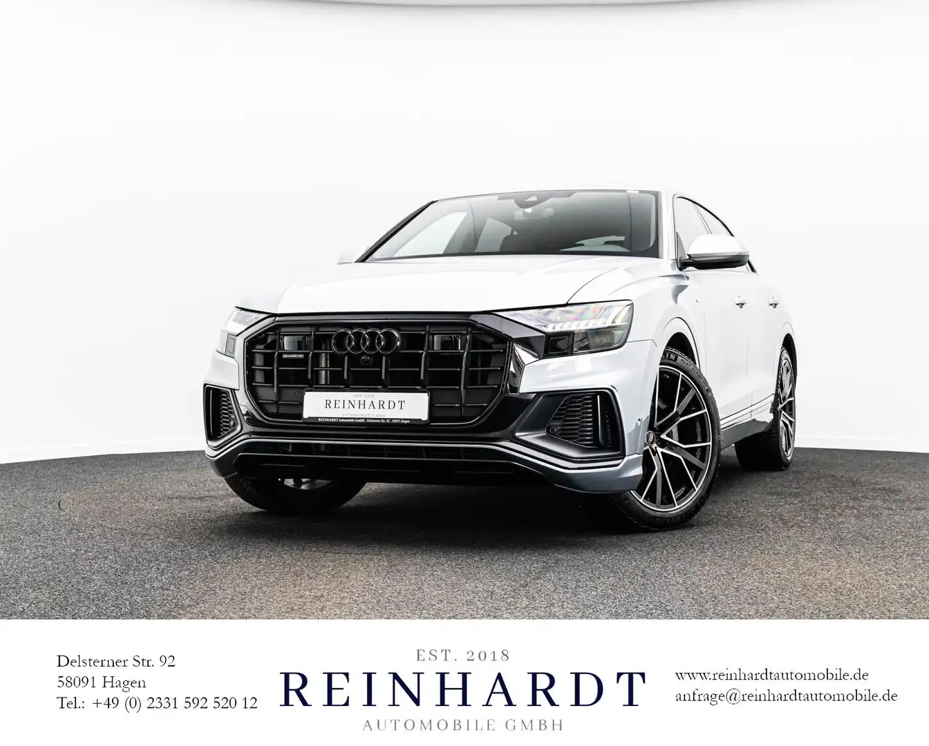 Audi Q8 55TFSi 2x S LINE BLACK ACC/PANO/MTRX/S-SITZE Argintiu - 1