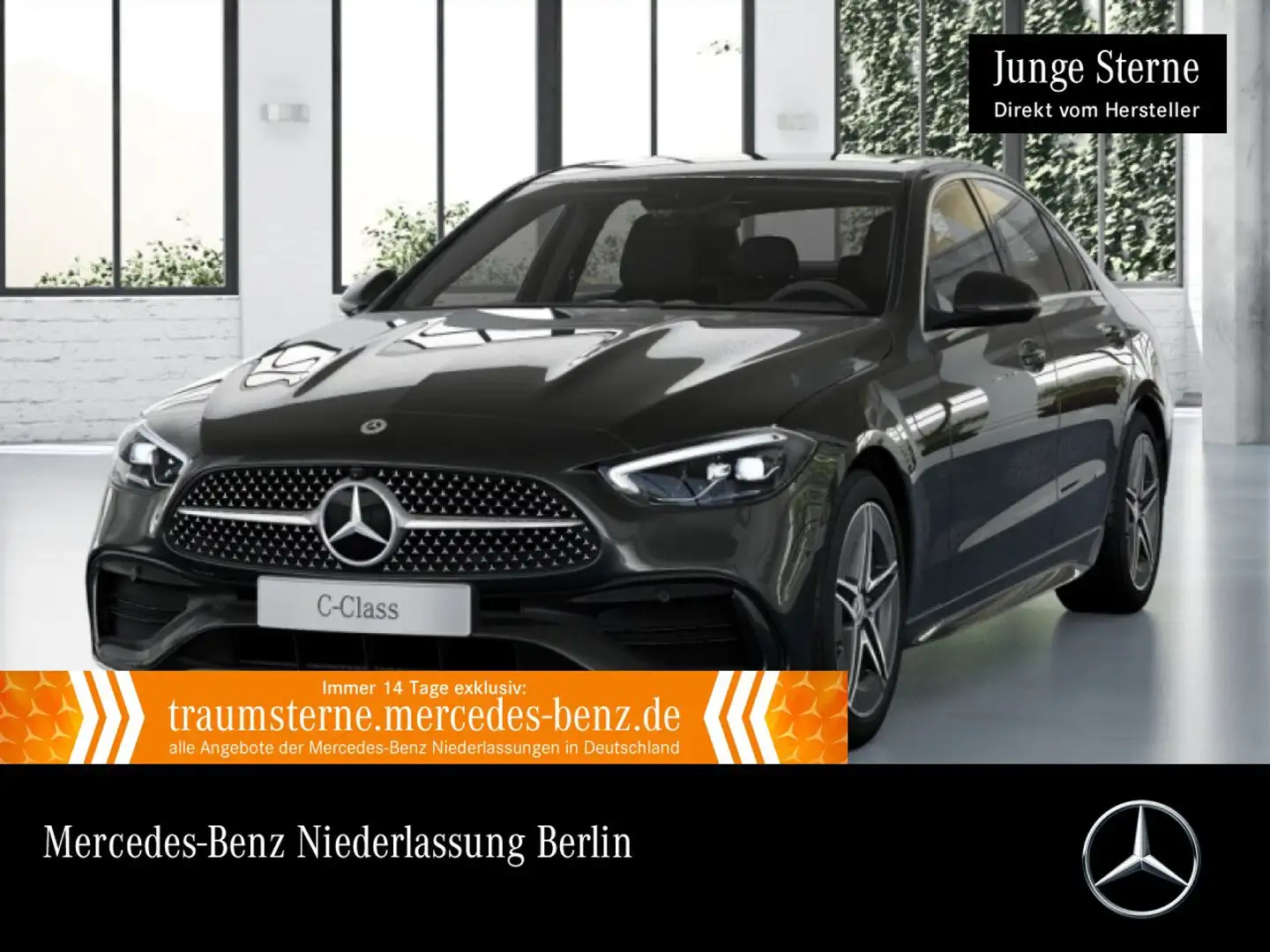 Mercedes-Benz C 300 4M AMG+360+LED+TOTW+KEYLESS+9G Grau - 1