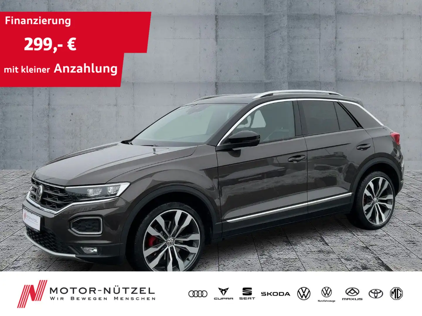 Volkswagen T-Roc 2.0 TSI DSG 4M SPORT LED+NAV+ACC+SHZ+PANO Braun - 1