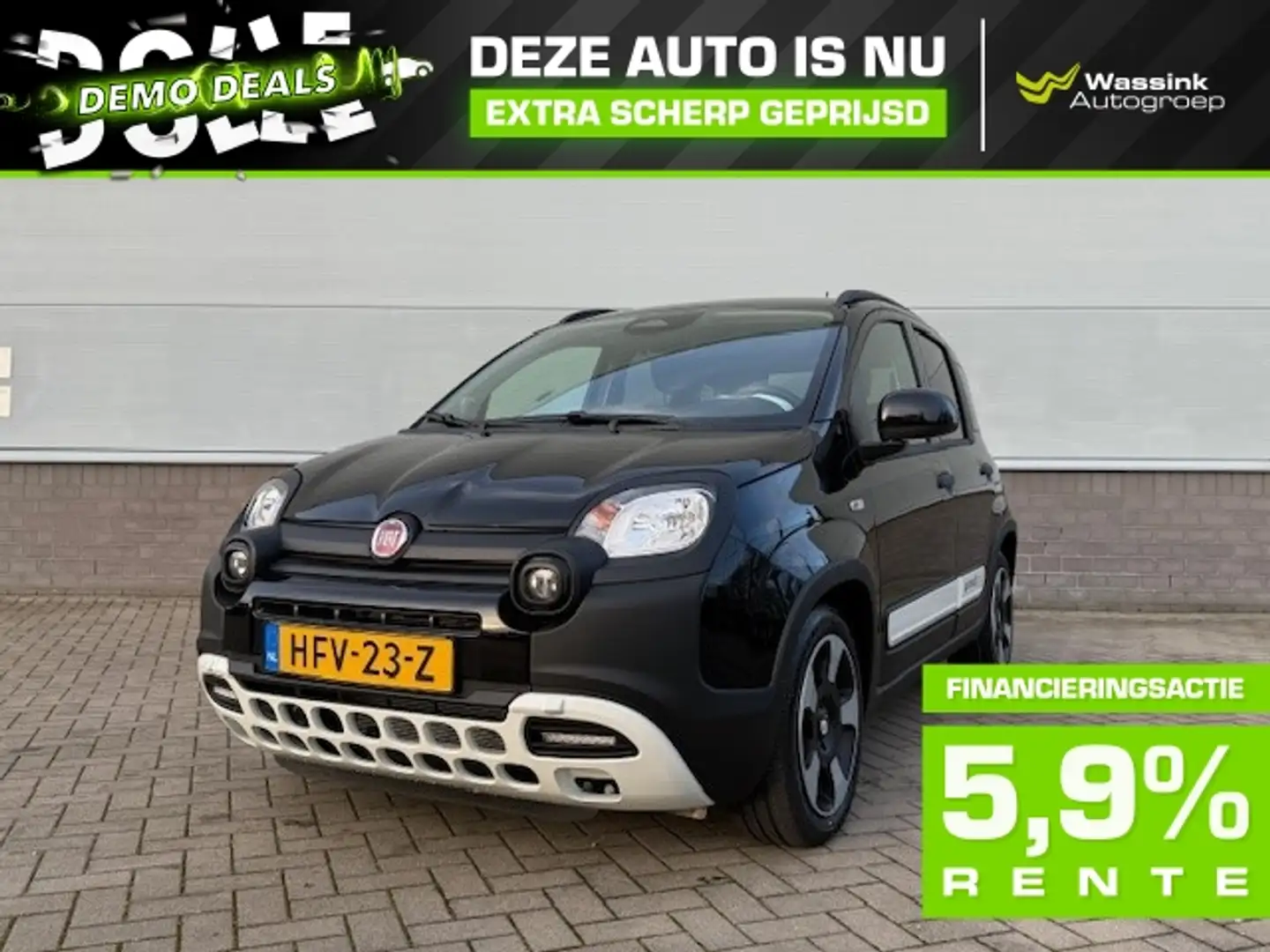 Fiat Panda Pandina 1.0 70pk Hybrid | Navigatie via app | Airc Negro - 1
