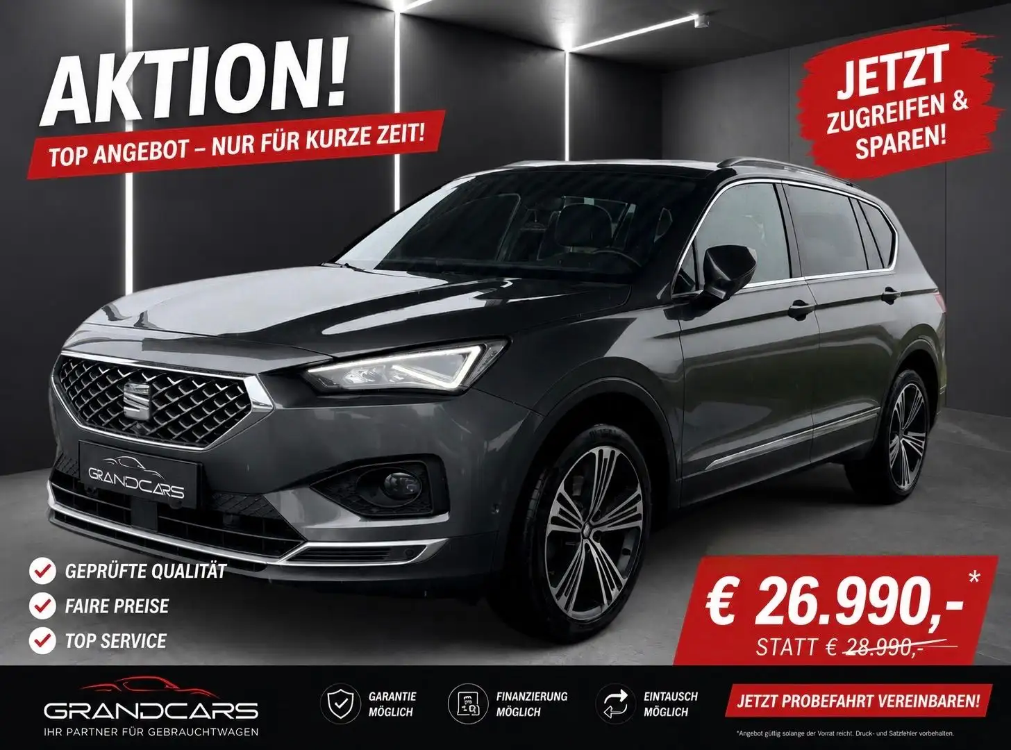 SEAT Tarraco 2,0 TDI Xcellence | AKTION !! ALLRAD | PANORAMADA Grau - 1