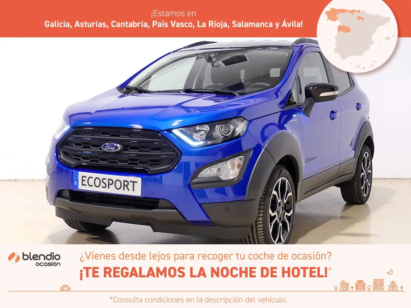 Ford EcoSport 1.0T ECOBOOST 92KW ACTIVE 125 5P plava - 1