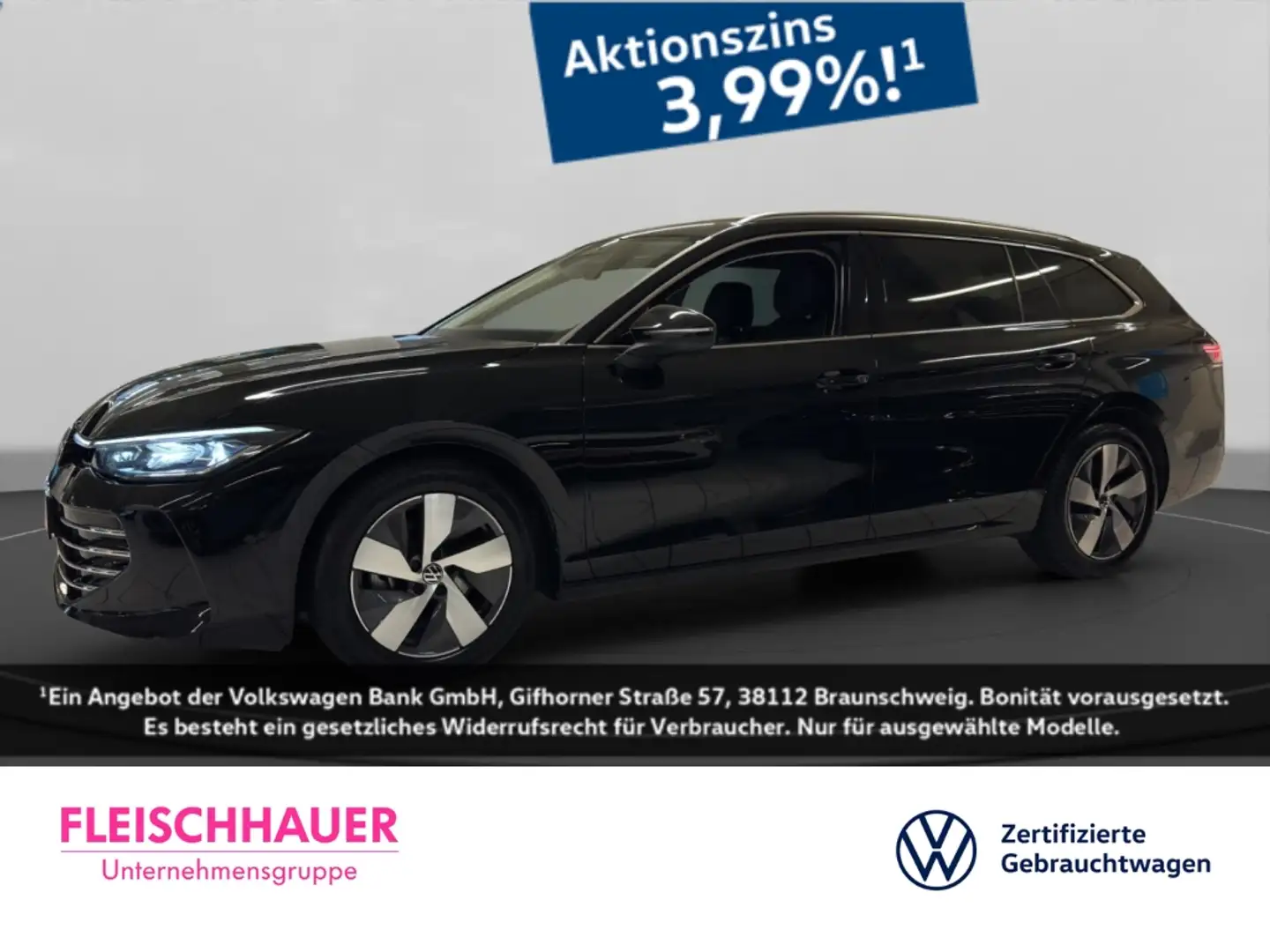 Volkswagen Passat Variant 2.0 TDI Elegance Matrix+Navi+AHK+360°+App-connect Schwarz - 1