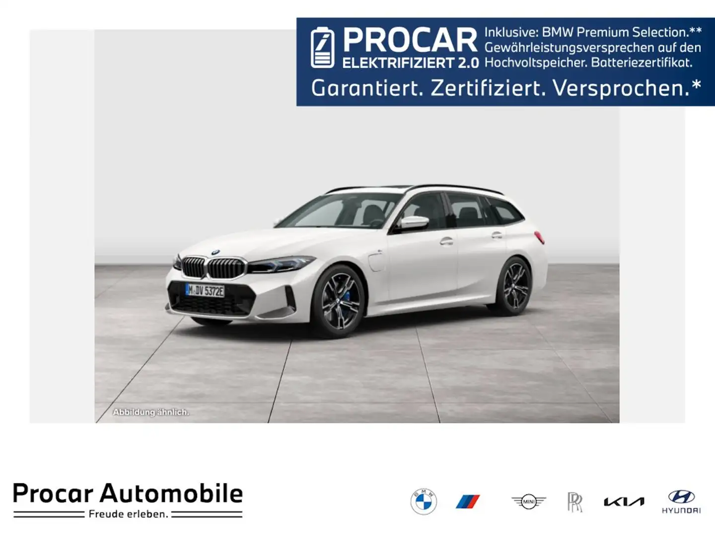 BMW 330 e xDrive Touring M Sport DA PA+ HuD Pano H/K Weiß - 1