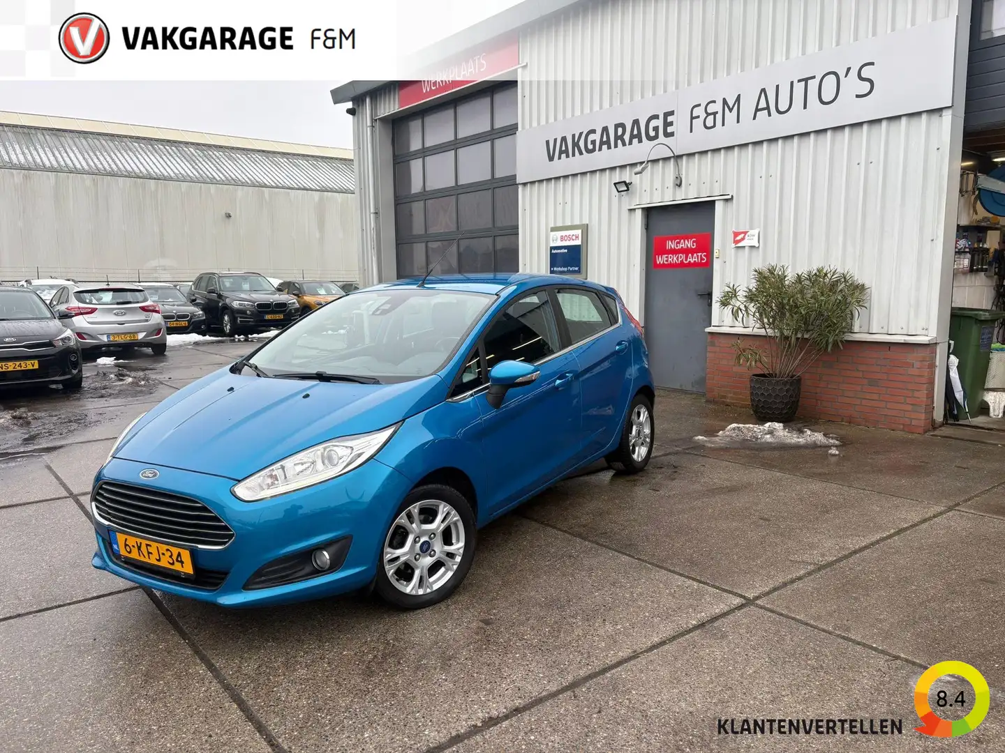 Ford Fiesta 1.0 EcoBoost Titanium Airco, Cruise Blau - 1