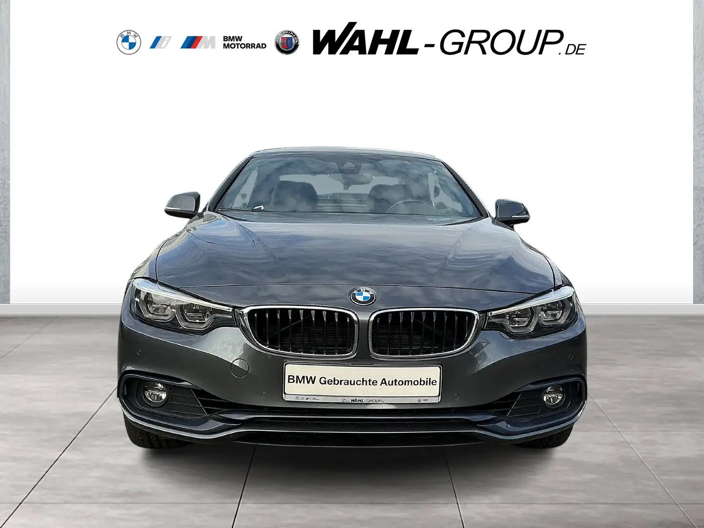 BMW 440 i xDrive CABRIO SPORT LINE NAVI PROF LEDER HUD A Grigio - 2