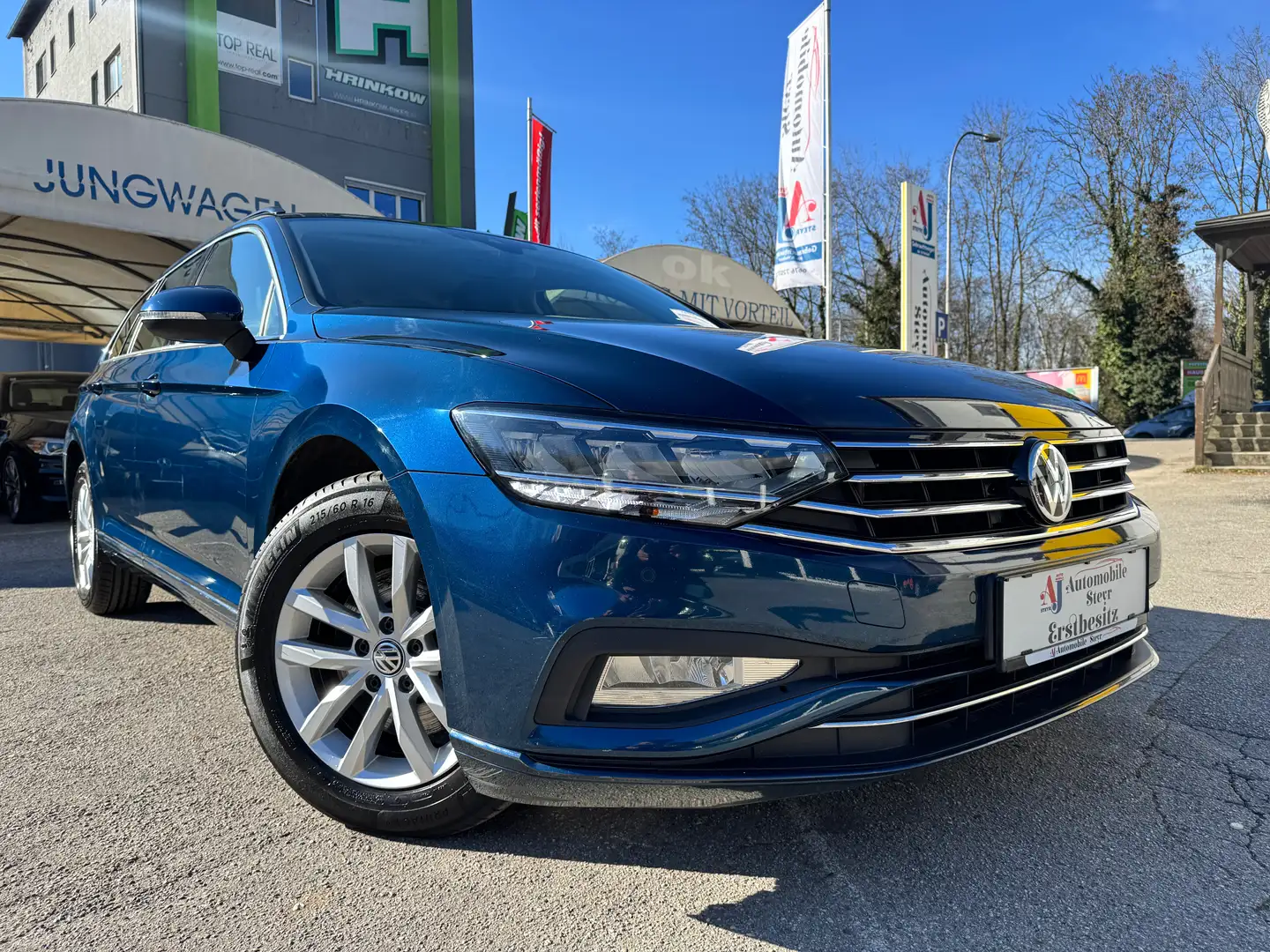 Volkswagen Passat Variant Business 2,0 SCR TDI DSG+Apple CarPlay+Kamera+AHK Blauw - 1