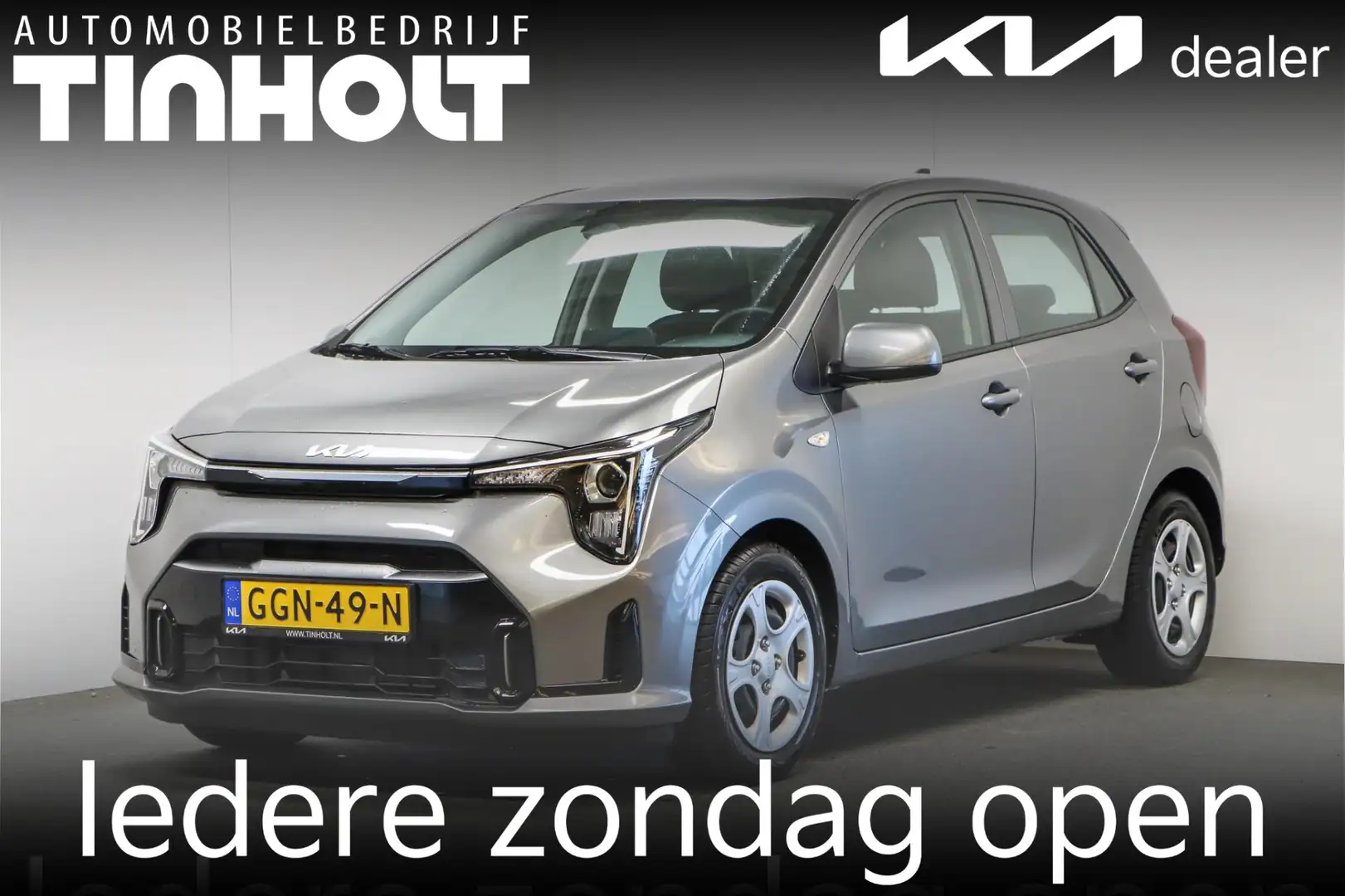 Kia Picanto 1.0 DPI DynamicLine Beschikbaar in Overleg Gris - 1