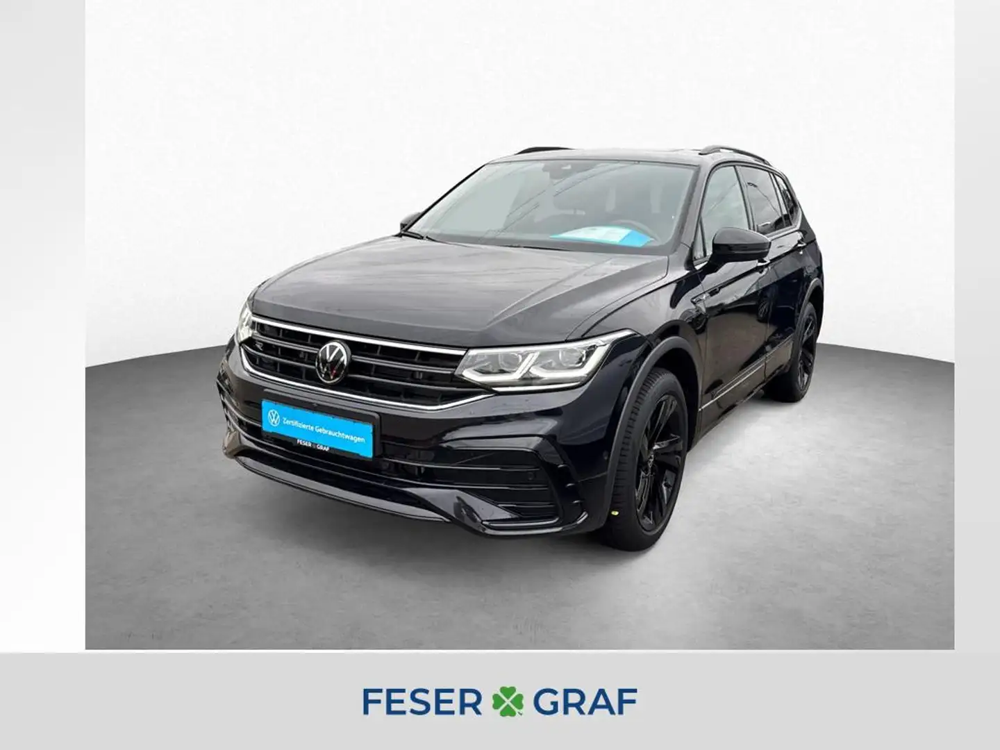 Volkswagen Tiguan Allspace 2.0 TDI R-LINE DSG PANO NAVI AHK Schwarz - 1